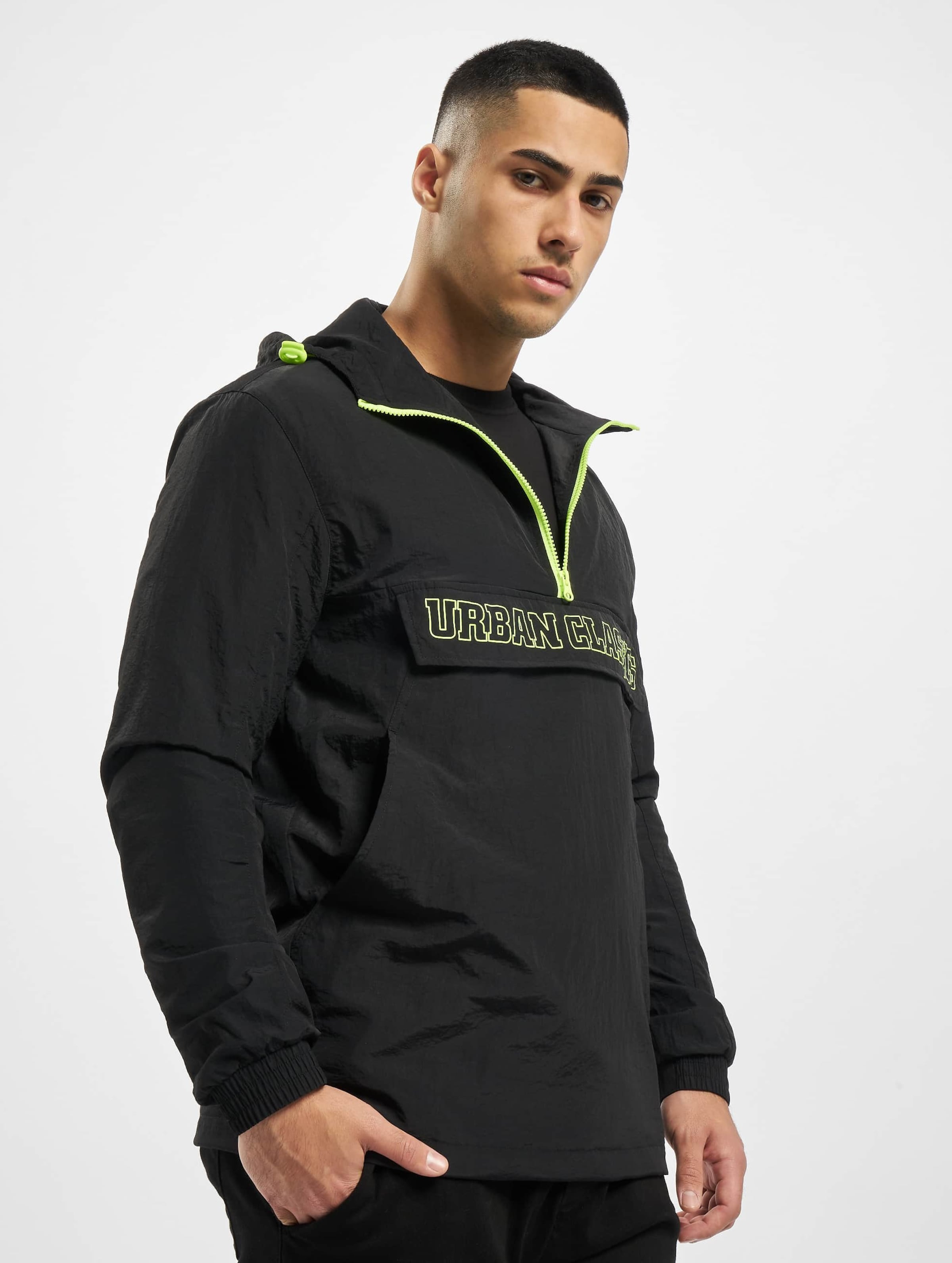 Urban Classics Contrast Pull Over Jacket