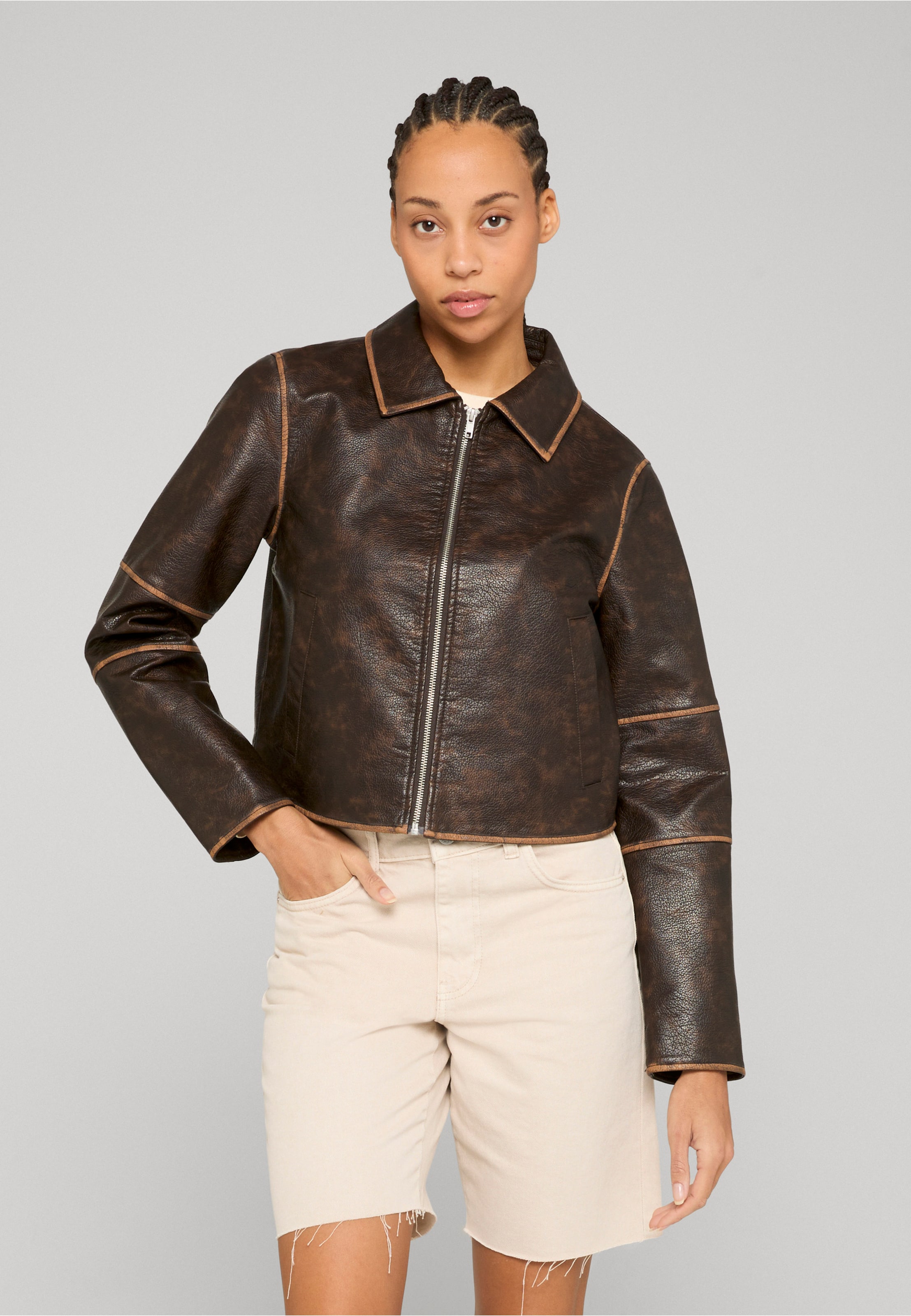 Noisy May NMKARLIE CROPPED PU JACKET