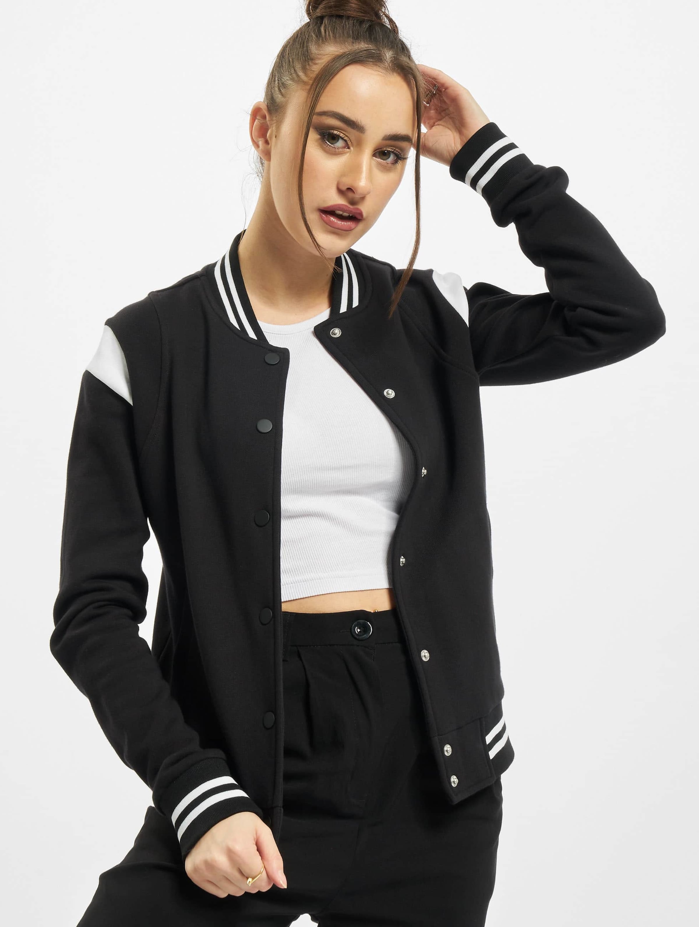 Urban Classics Ladies Organic Inset College Sweat Jacket