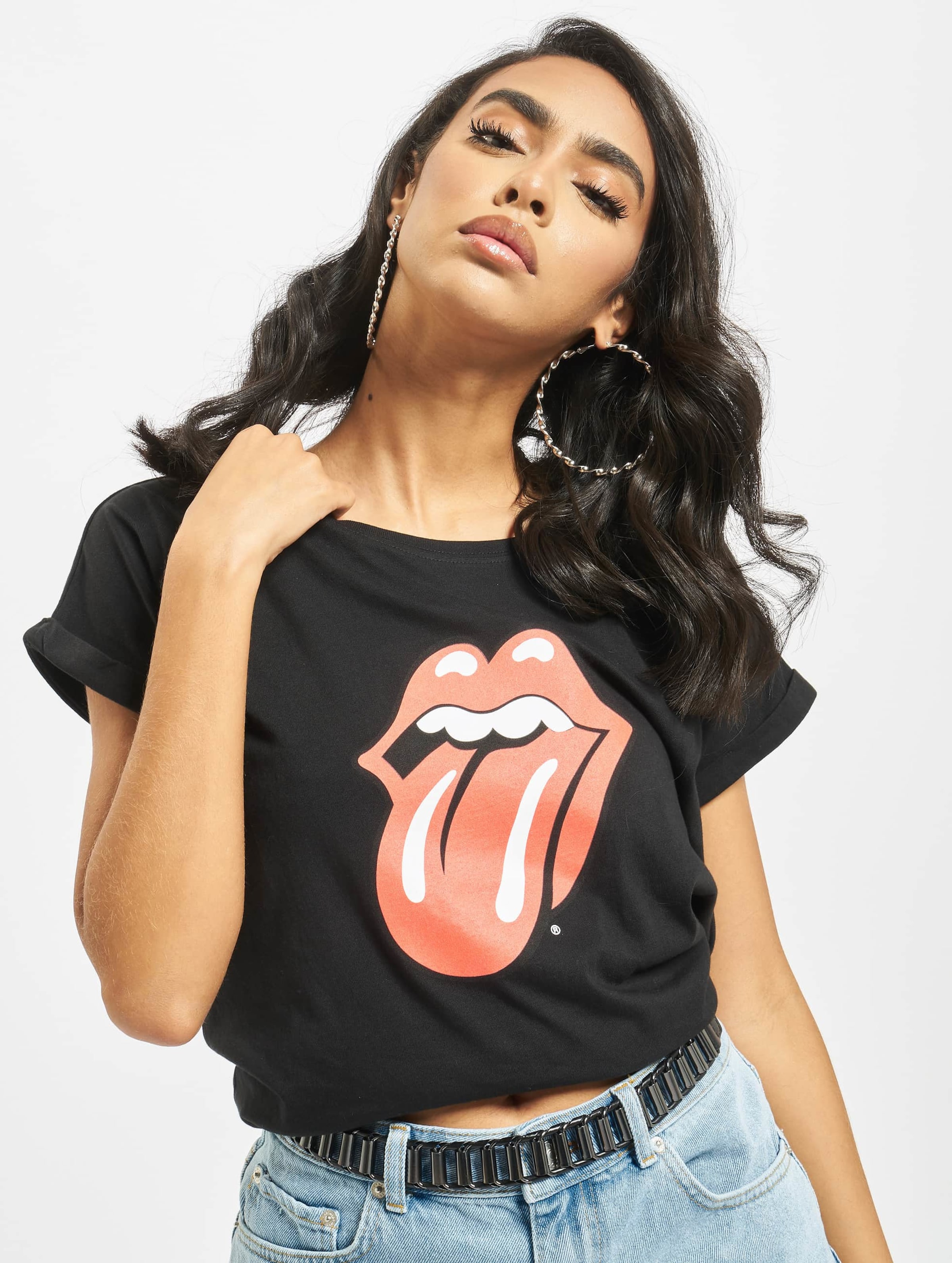 Merchcode Ladies Rolling Stones Tongue Tee