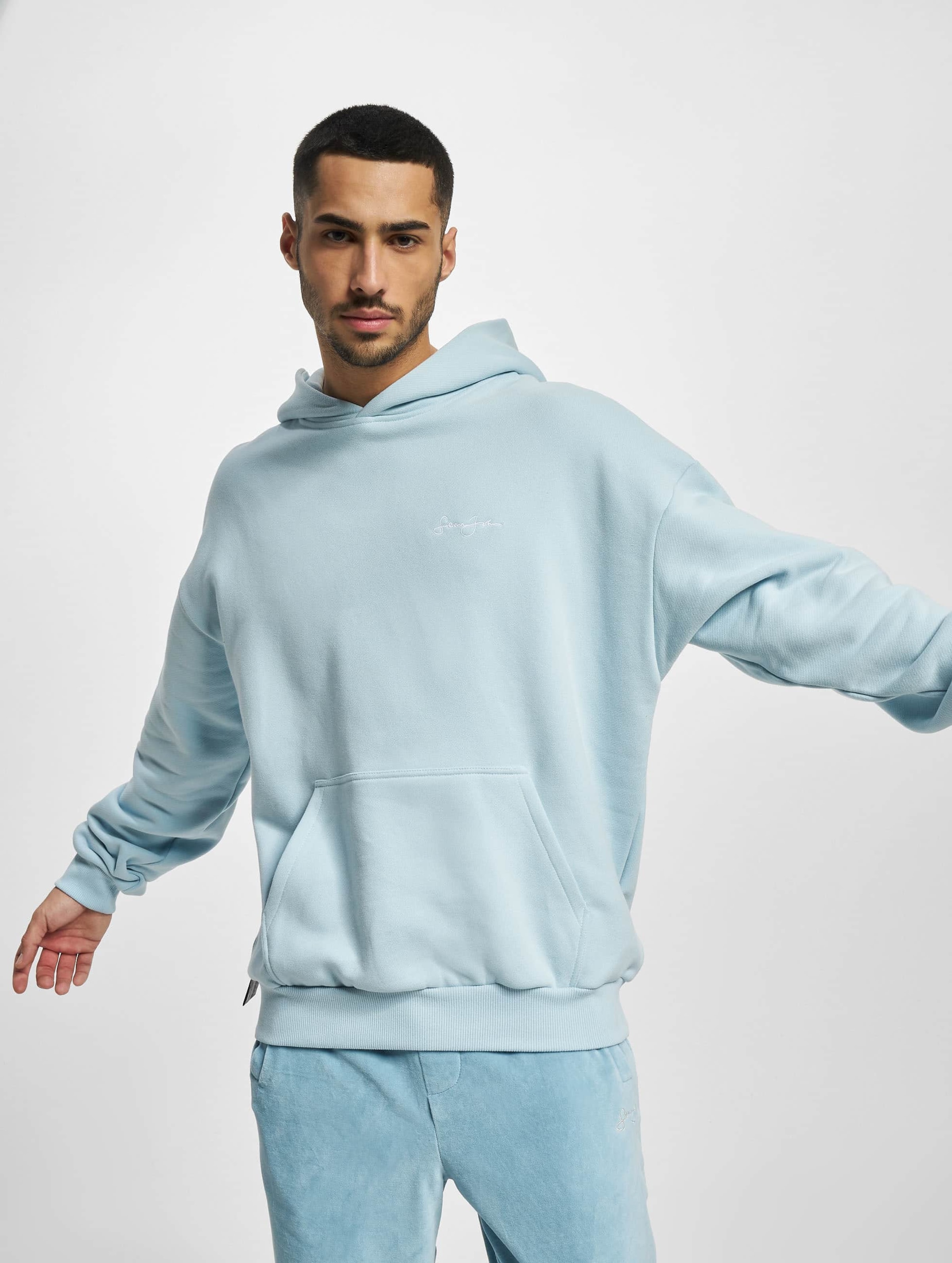 Sean John JM231-018-02 SJ Script Logo Back Artwork Hoodie