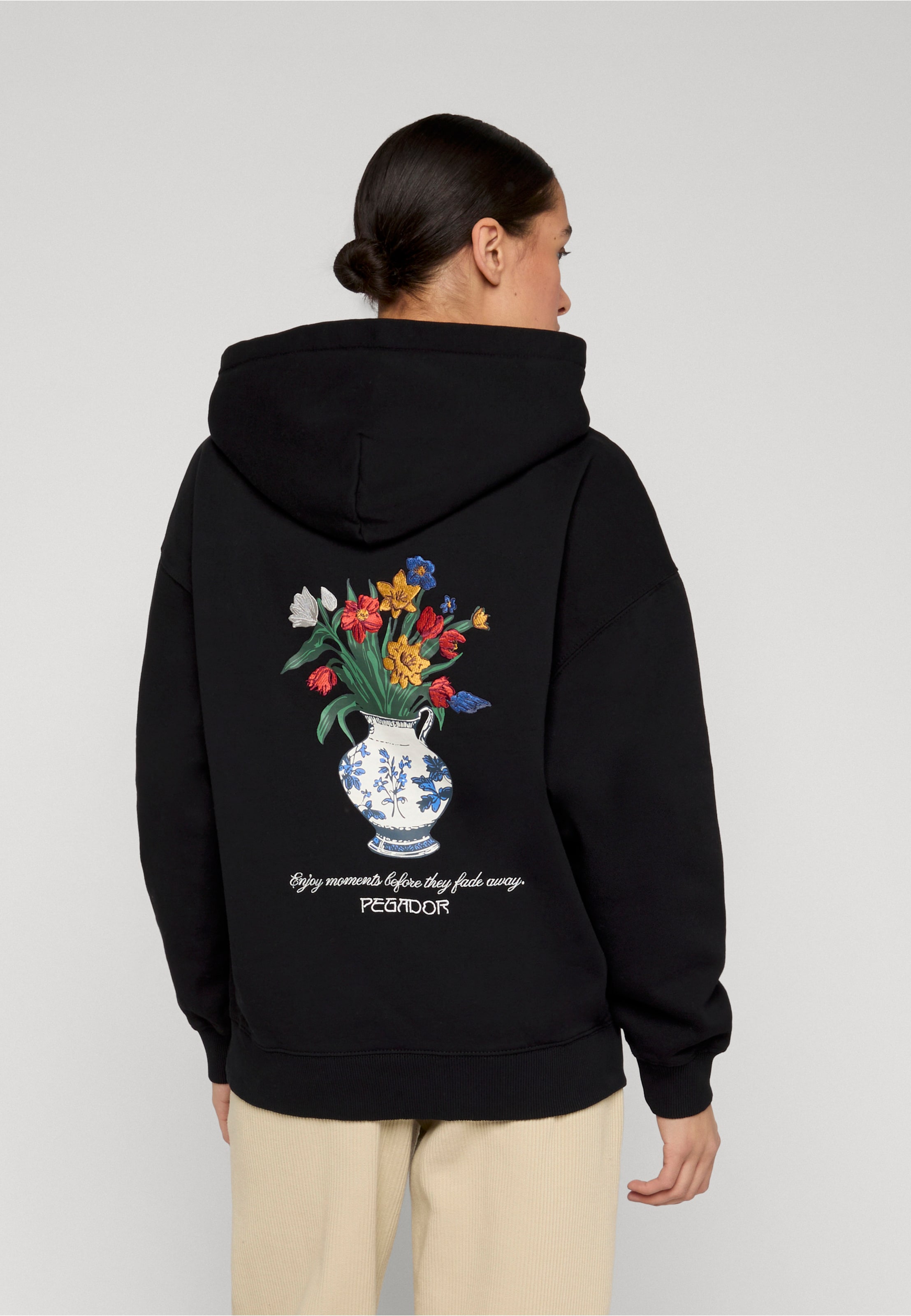 PEGADOR Modra Oversized Hoodie