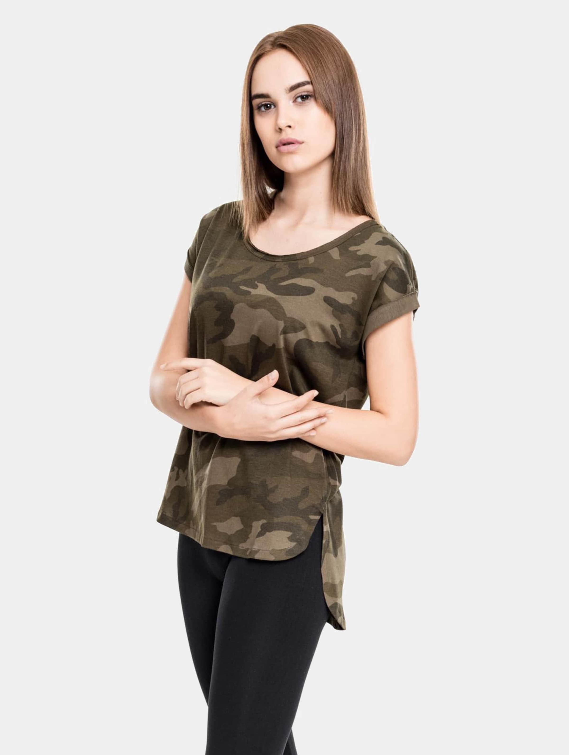Urban Classics Ladies Camo Back Shaped Tee