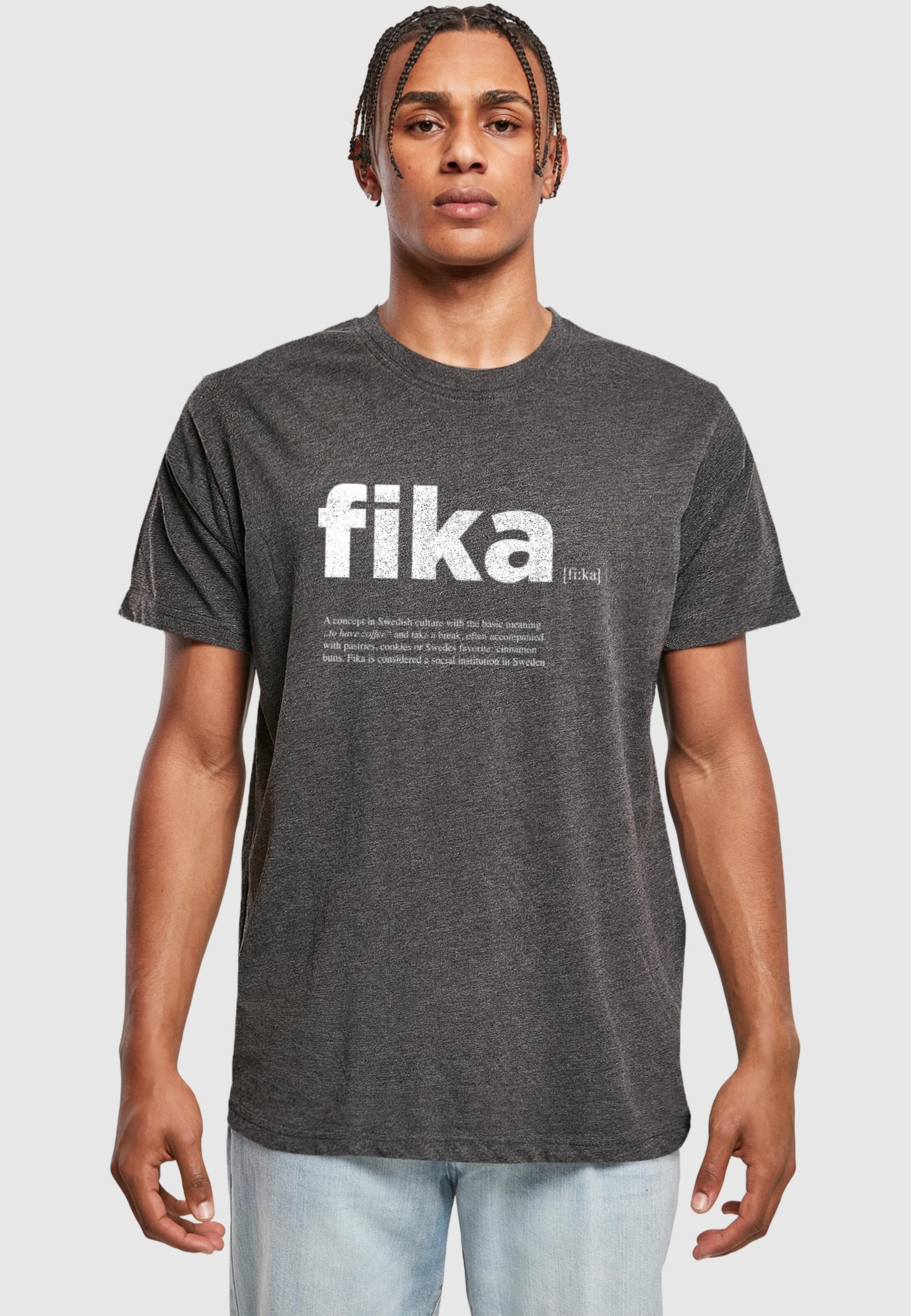Mister Tee Fika Definition T-Shirt Round Neck