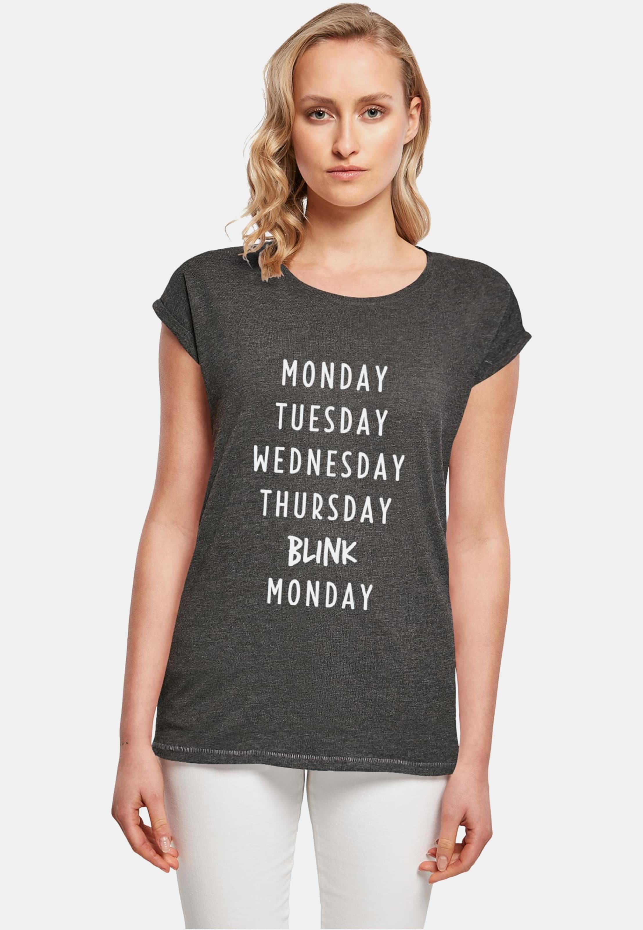 Mister Tee Ladies Blink Extended Shoulder