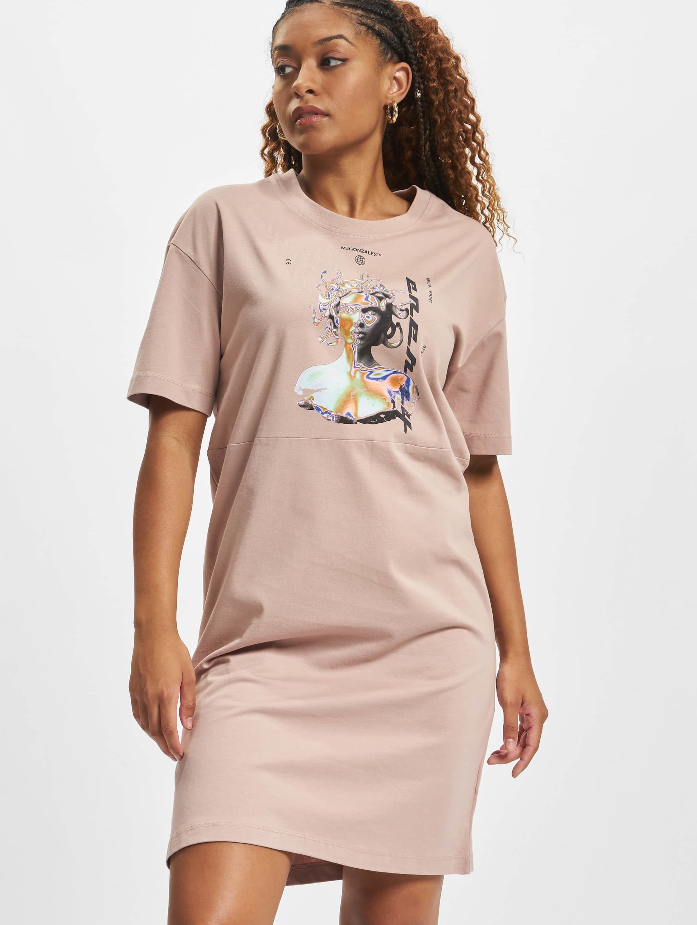 MJ Gonzales Ladies MEDUSA x Organic Oversized Slit Tee Dress
