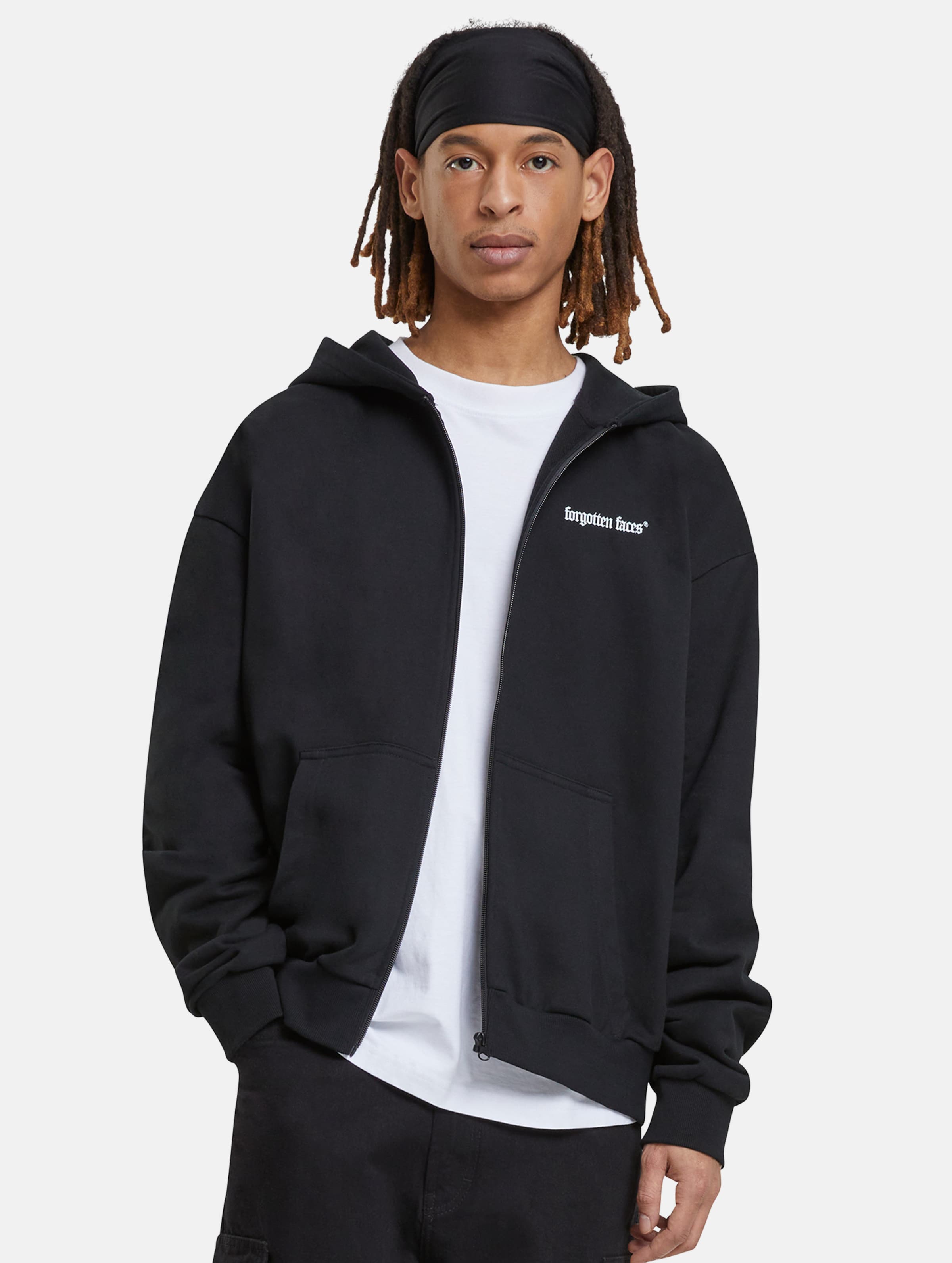 Forgotten Faces Flowered Skull Heavy Oversize Zip Hoodie