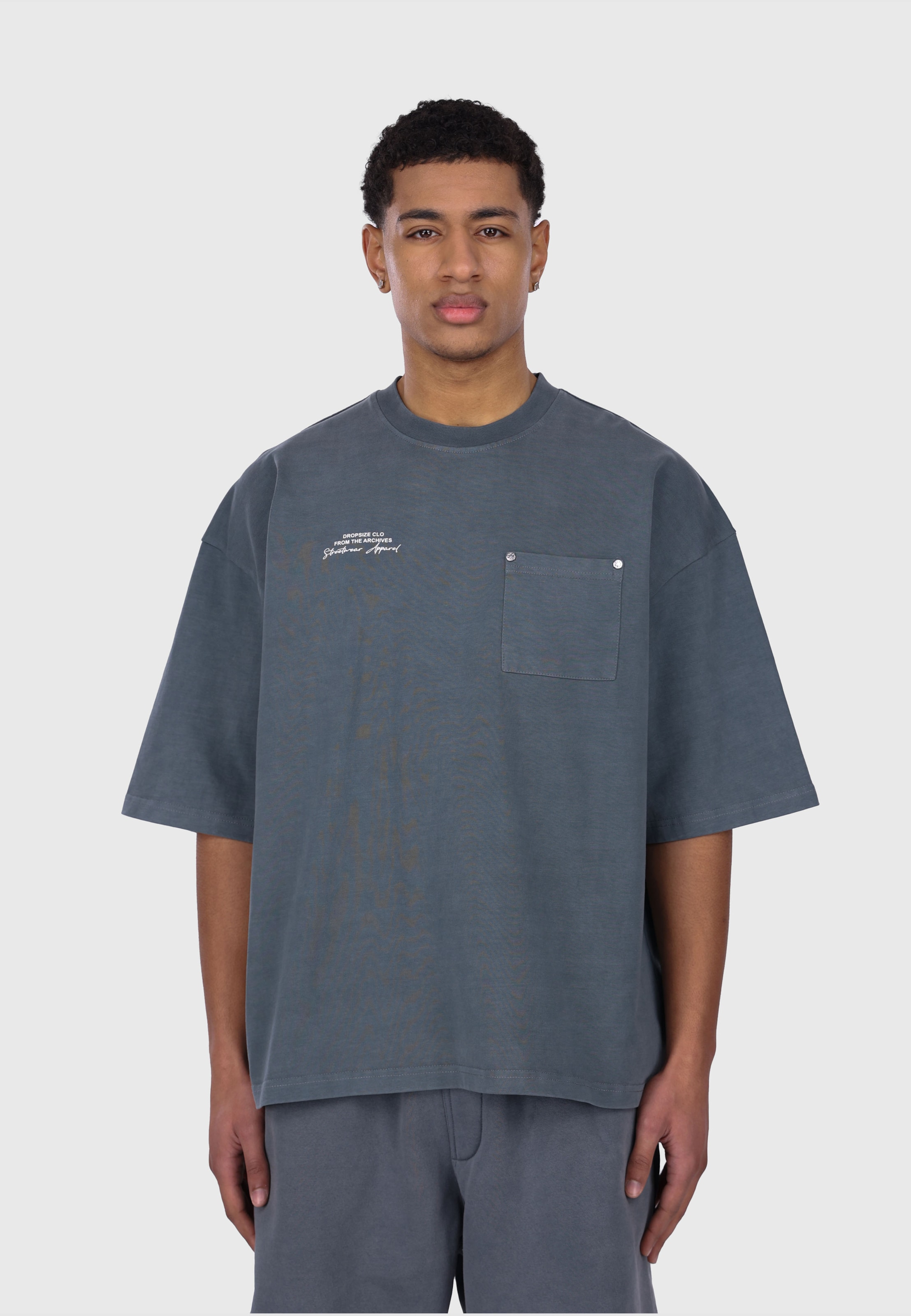 Dropsize HEAVY OVERSIZE POCKET T-SHIRT