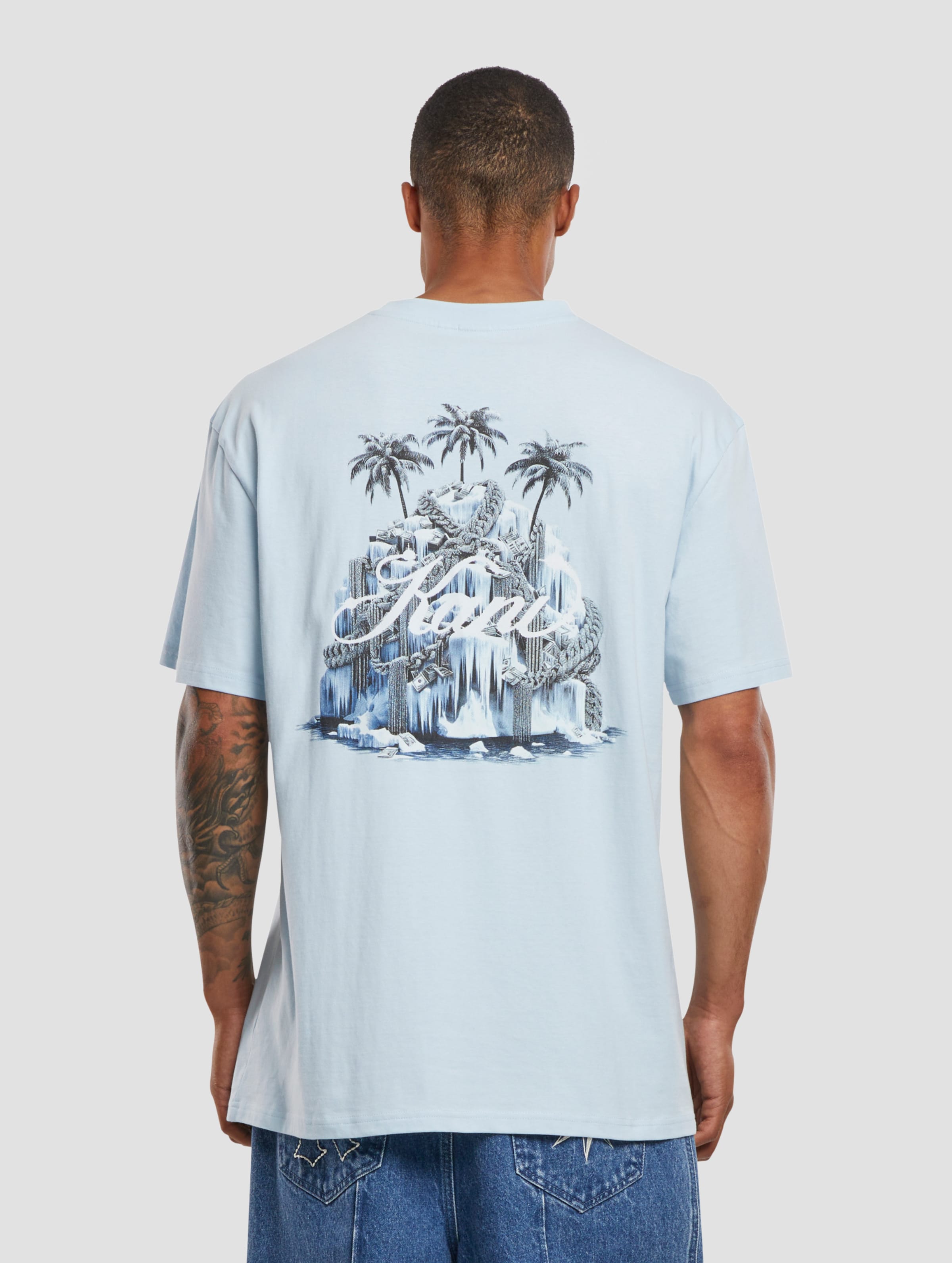 Karl Kani Glacier Palm Trees Backprint T-Shirt