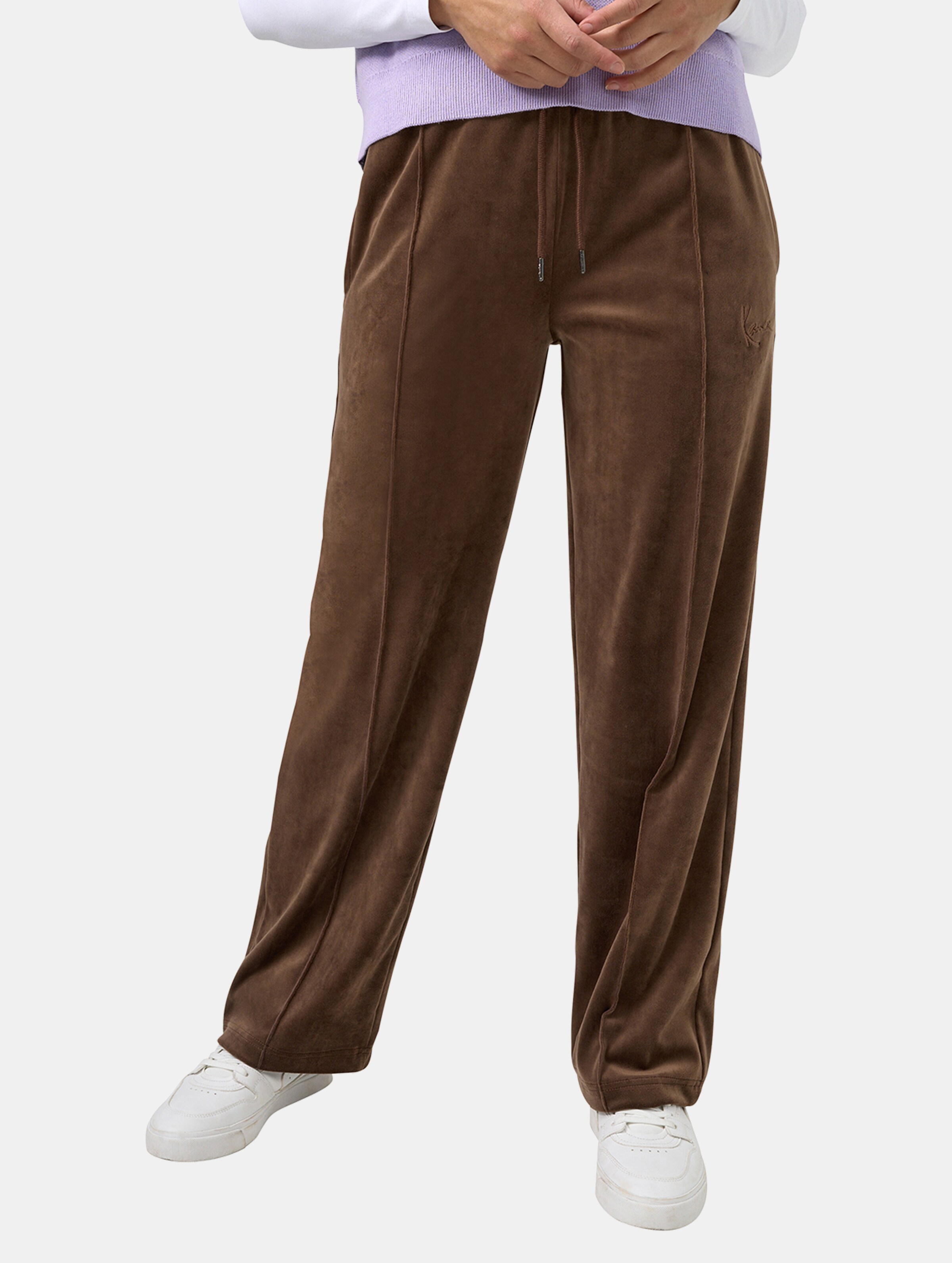 Karl Kani Small Signature Straight Leg Velvet Pants