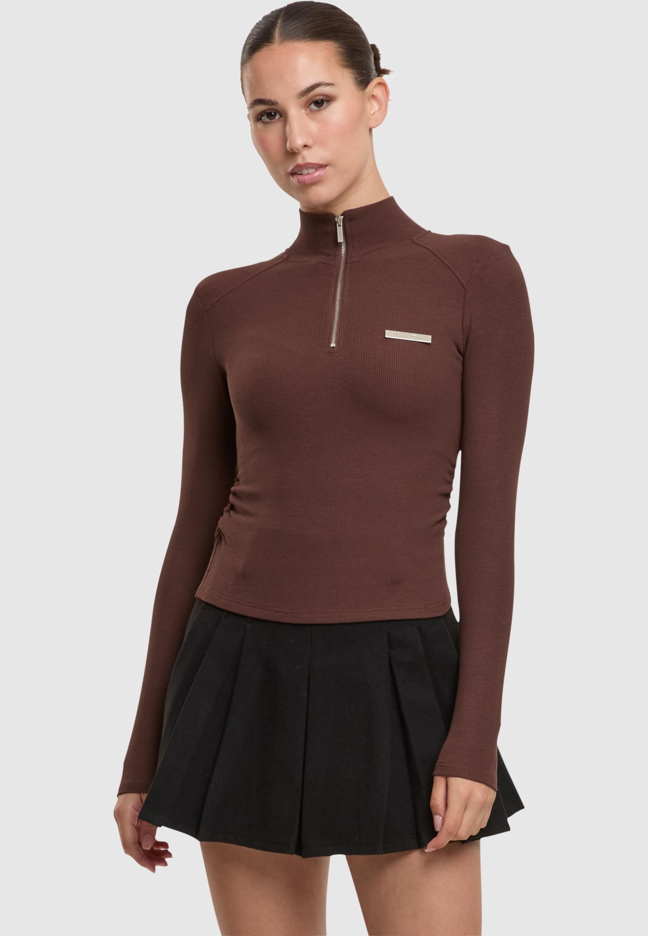Another Cotton Lab Cropped Rib Half Zip