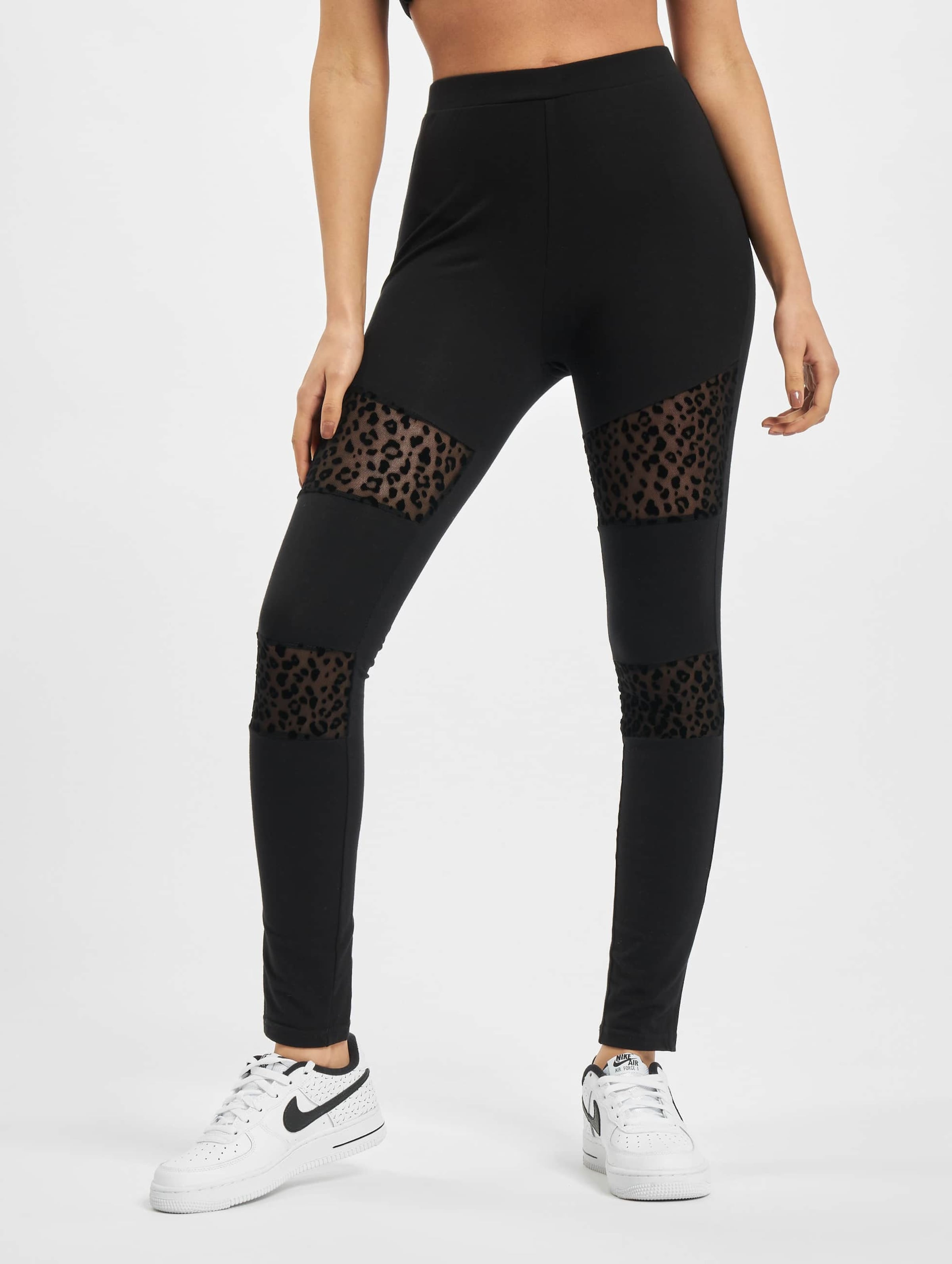 Urban Classics Ladies Flock Lace Inset Leggings