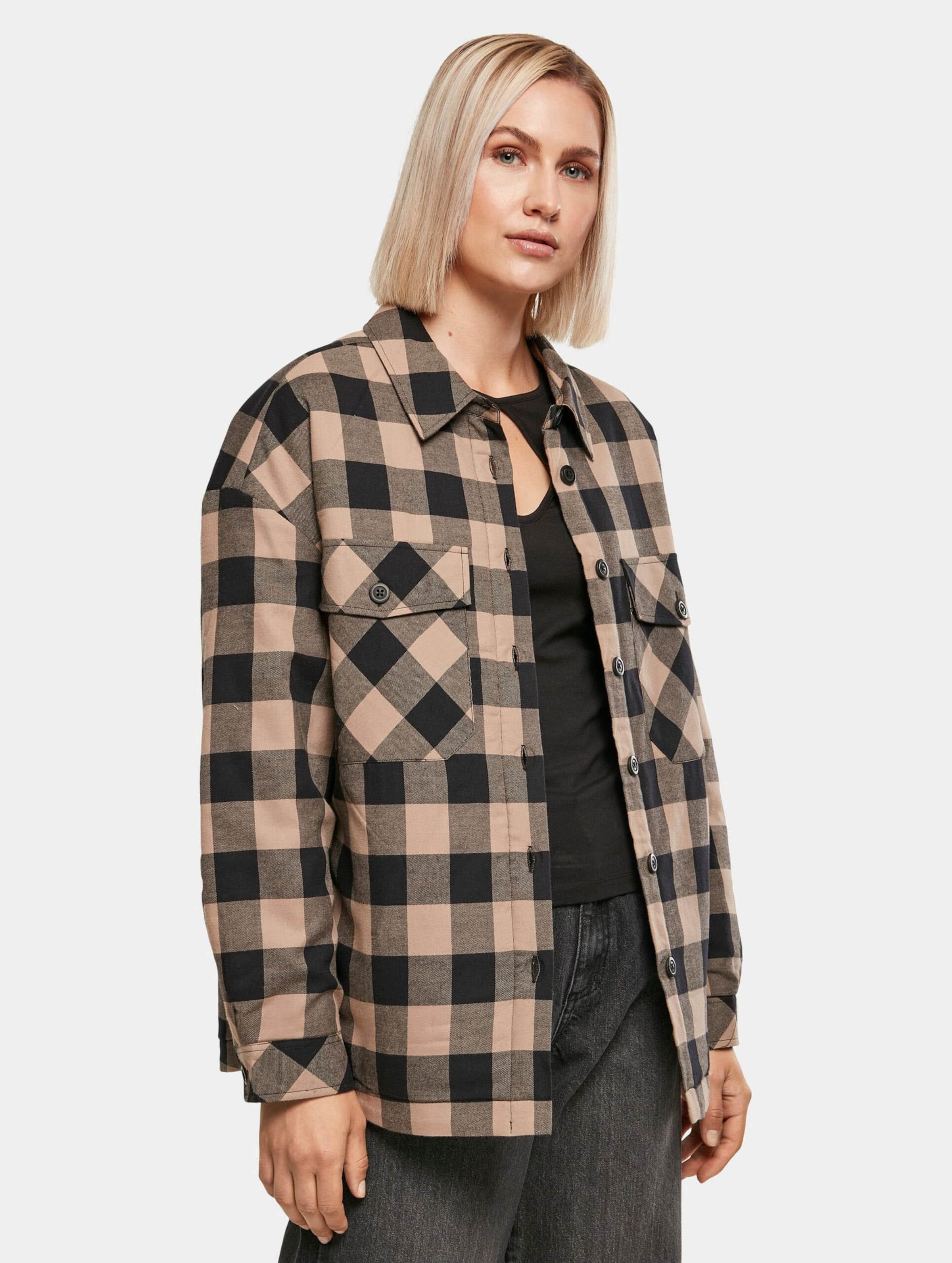Urban Classics Ladies Flanell Padded Overshirt