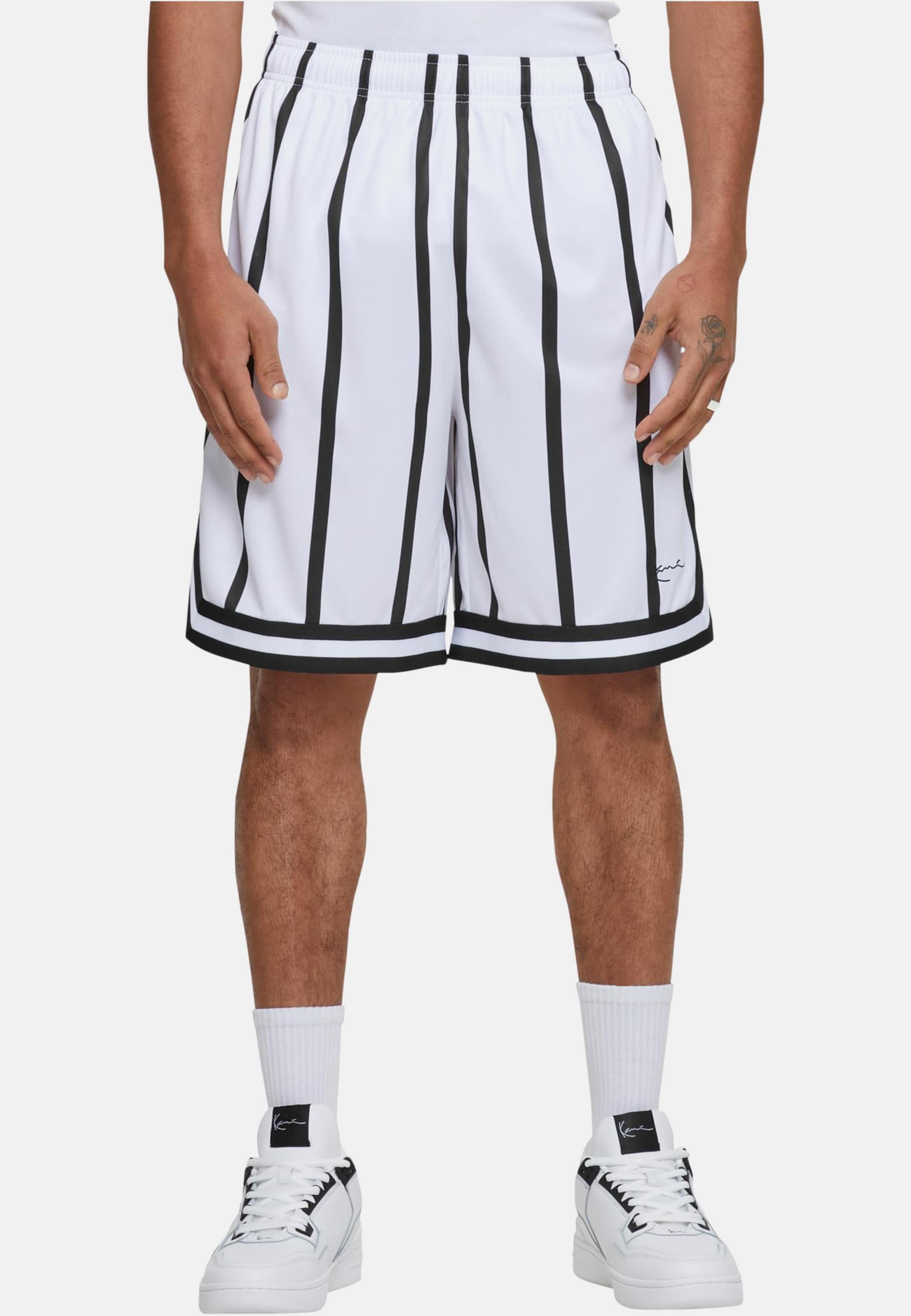 Karl Kani Small Signature Striped Mesh Short
