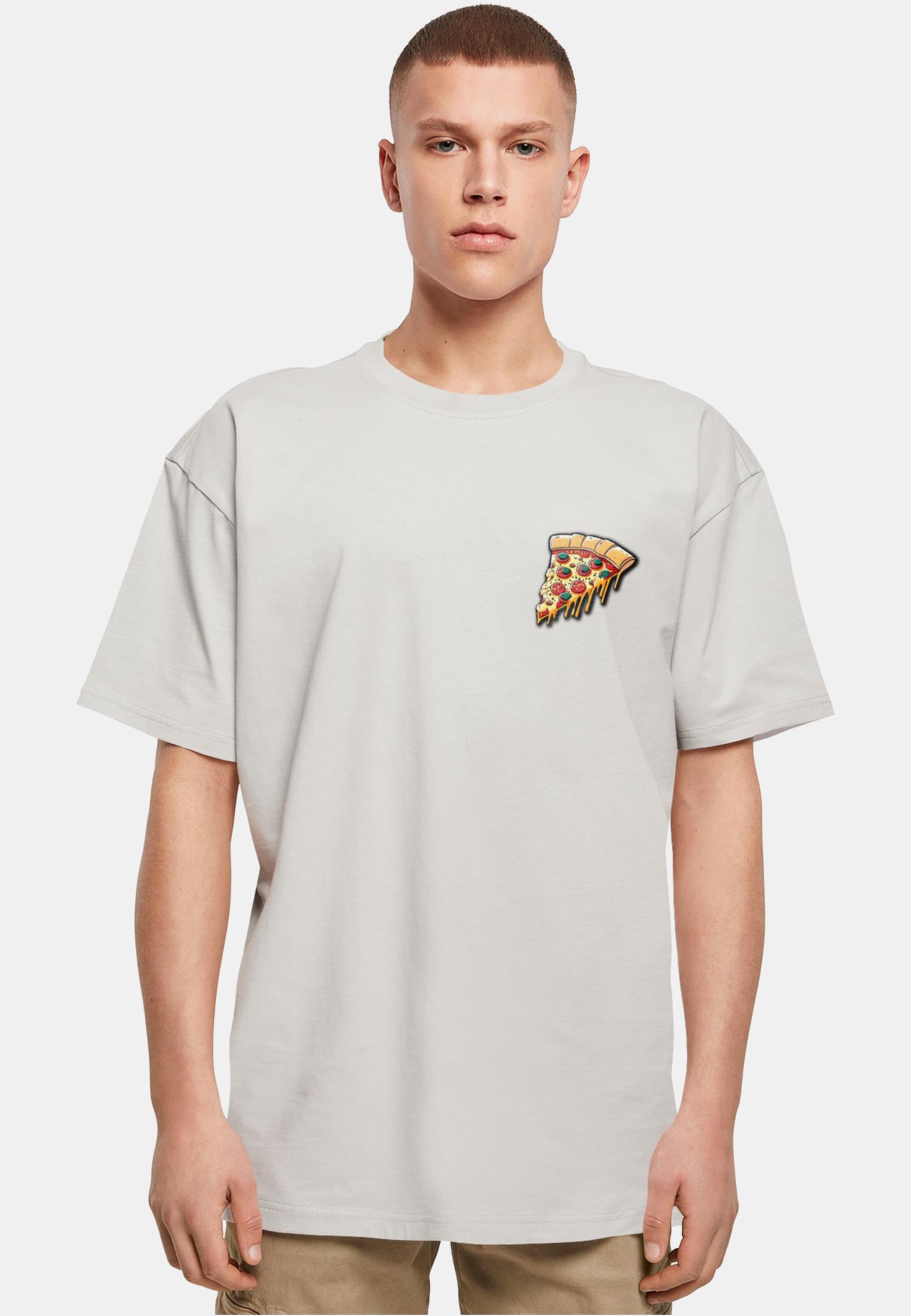 Merchcode POD Pizza Comic Heavy Oversized Tee