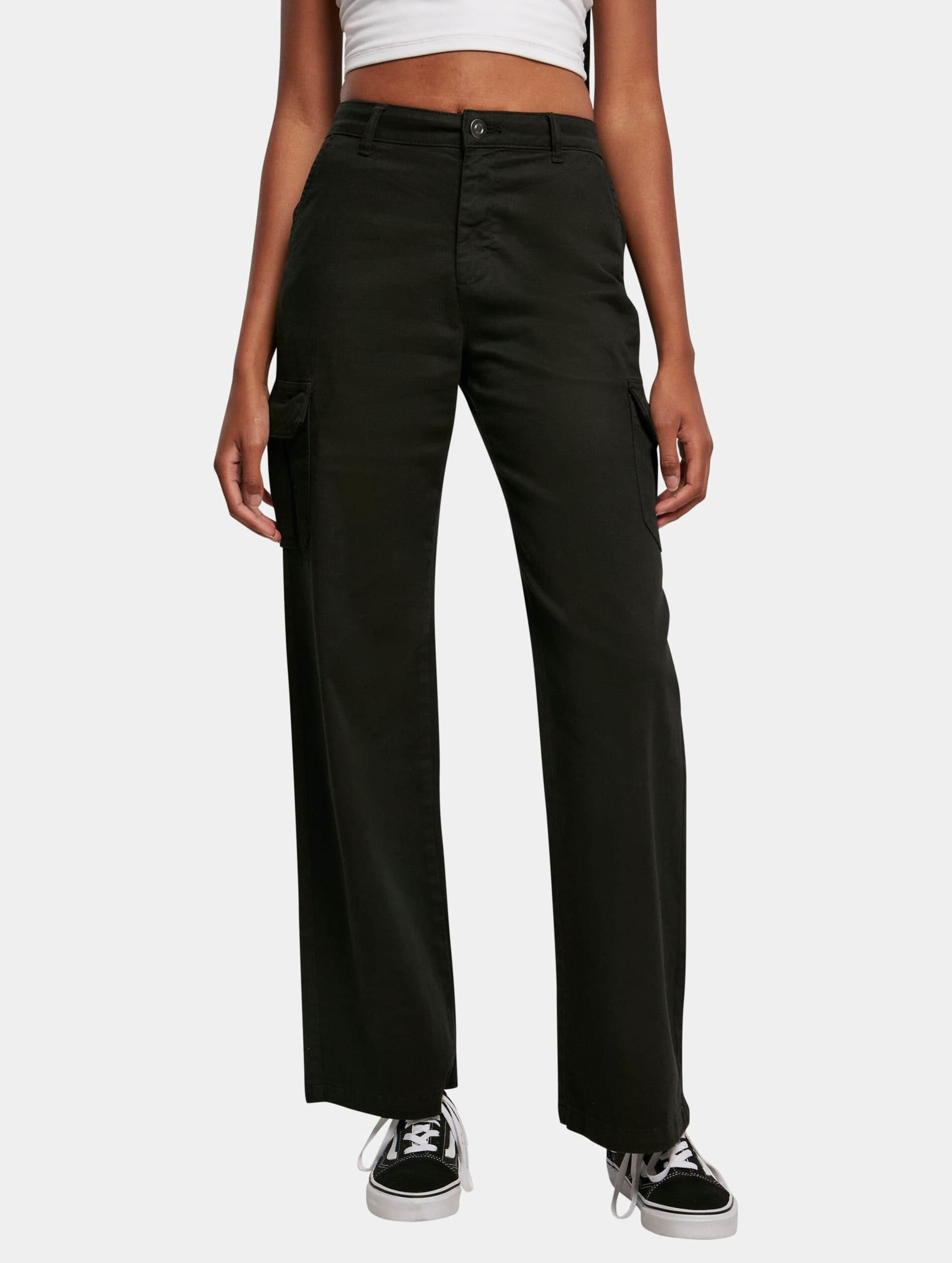 Urban Classics Ladies High Waist Straight Cargo Pants