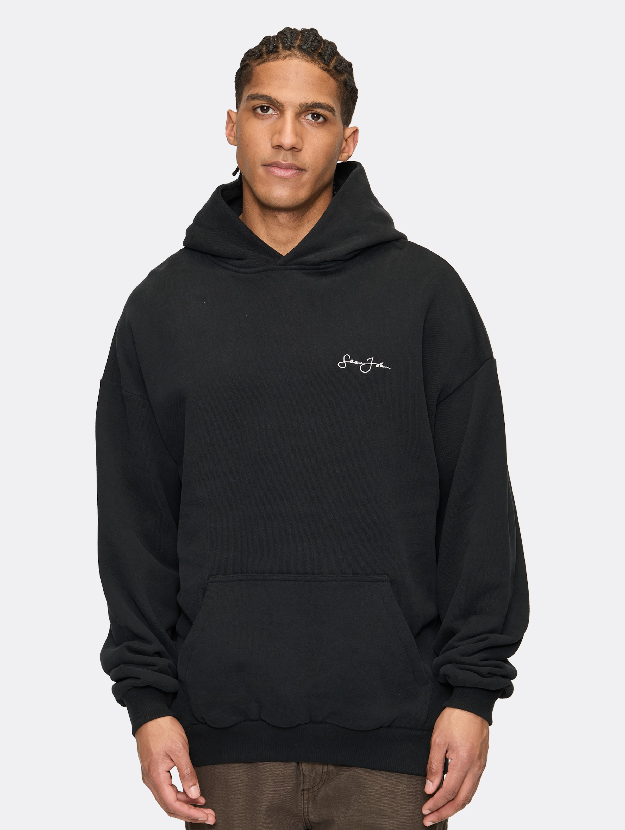 Sean John Script Logo Back Artwork Hoodie