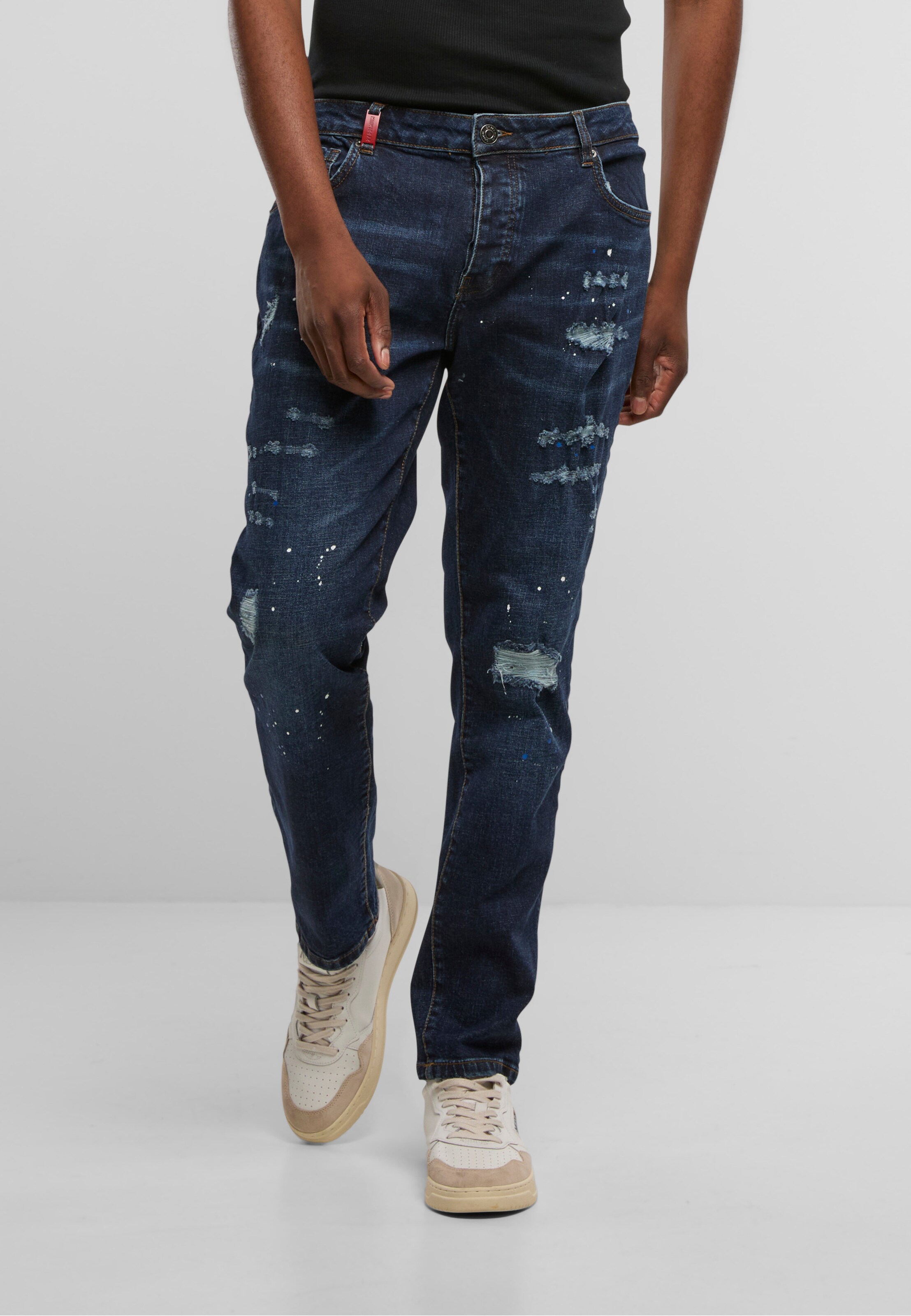 2Y Premium LEONARDO RIPPED SLIM FIT JEANS