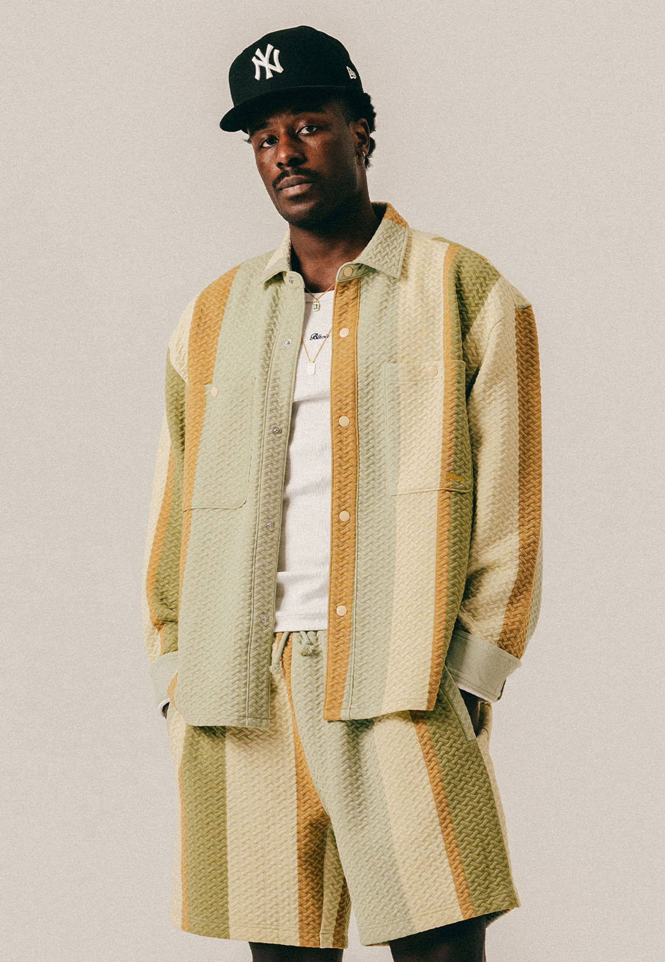 BLKVIS Striped Quilted Overshirt