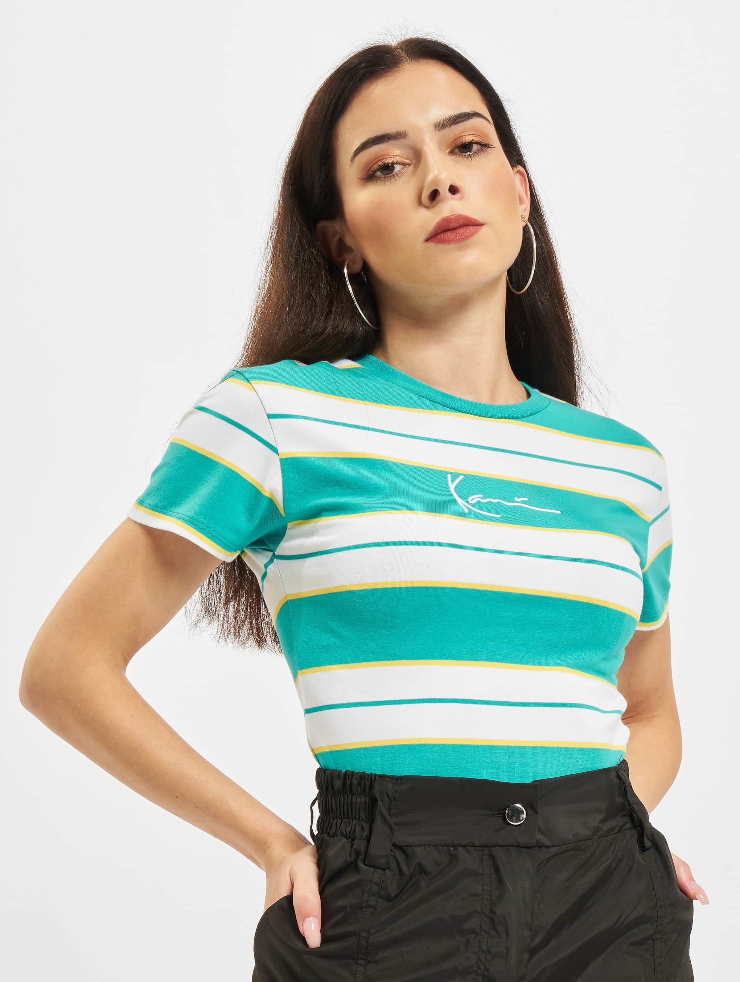 Karl Kani KW213-040-2 KK Small Signature Stripe Tee