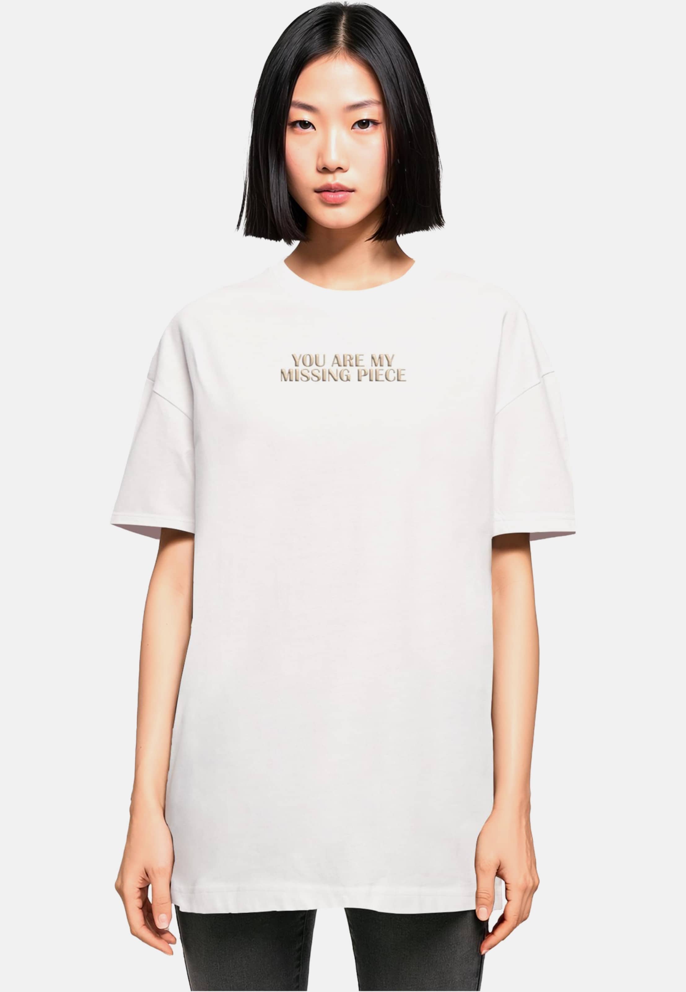 Merchcode Ladies Missing Piece Oversized Boyfriend Tee