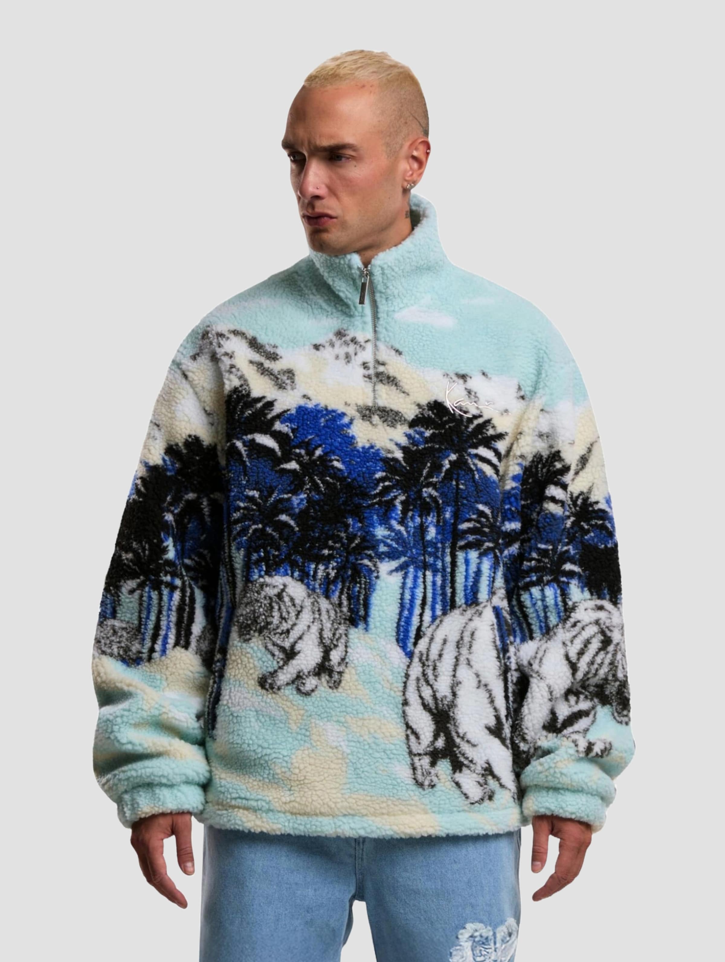 Karl Kani Metal Signature Ice Tiger Teddy Troyer Winterjacke