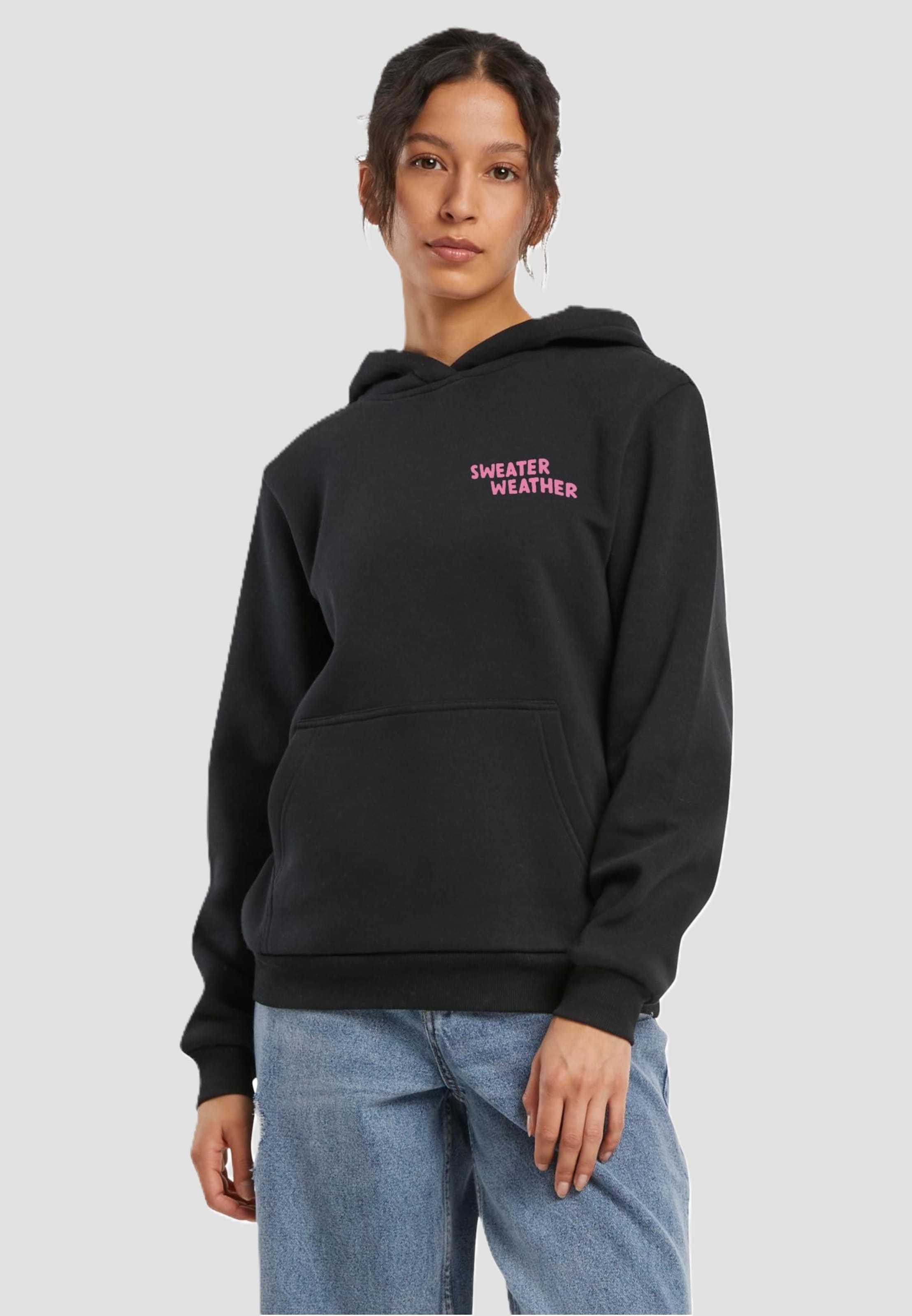 Miss Tee Sweater Weather Ladies Fluffy Hoody