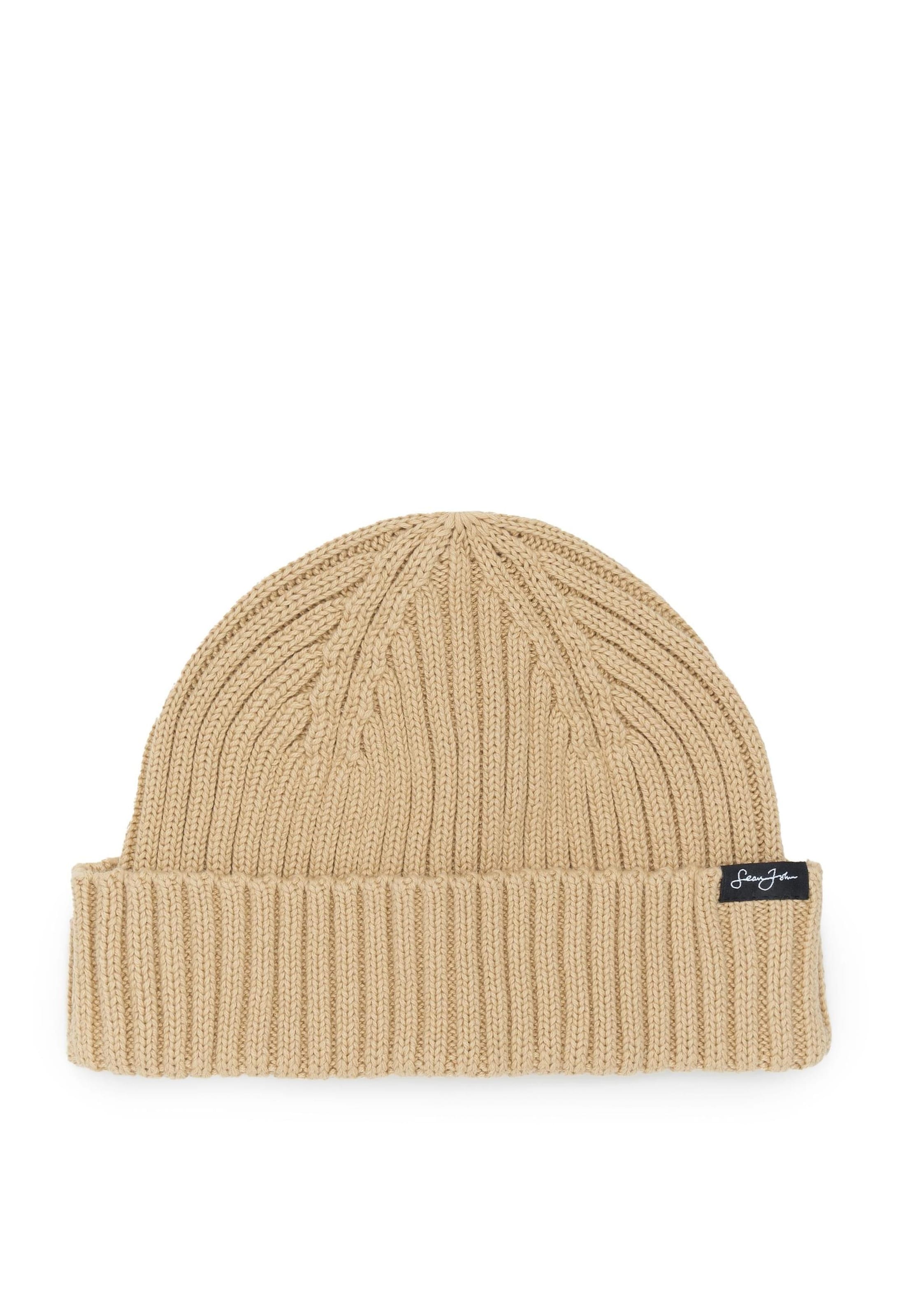 Sean John JA233-003-1 Script Flag Label Short Beanie