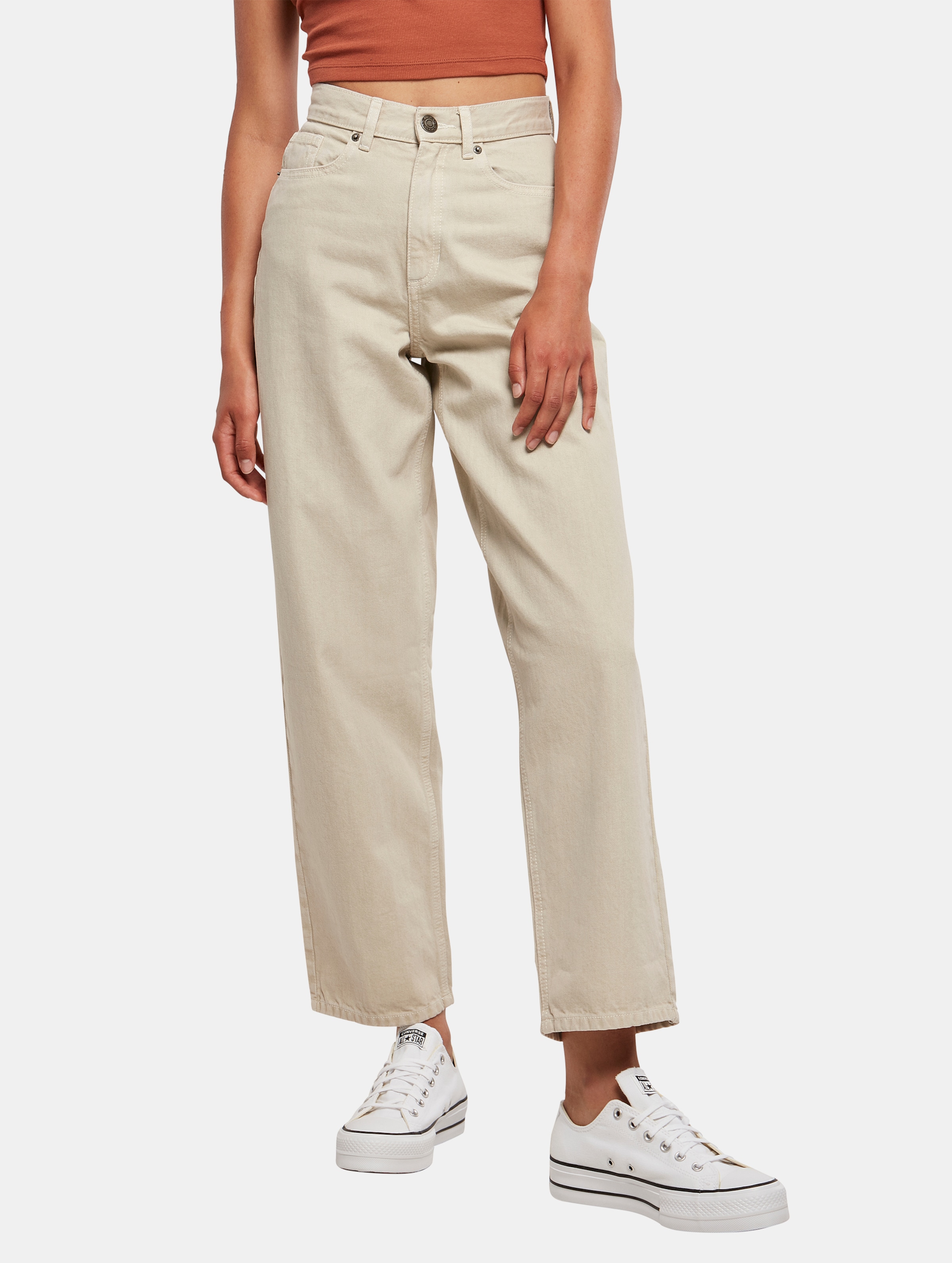Urban Classics Ladies High Waist 90´S Wide Leg Denim Pants