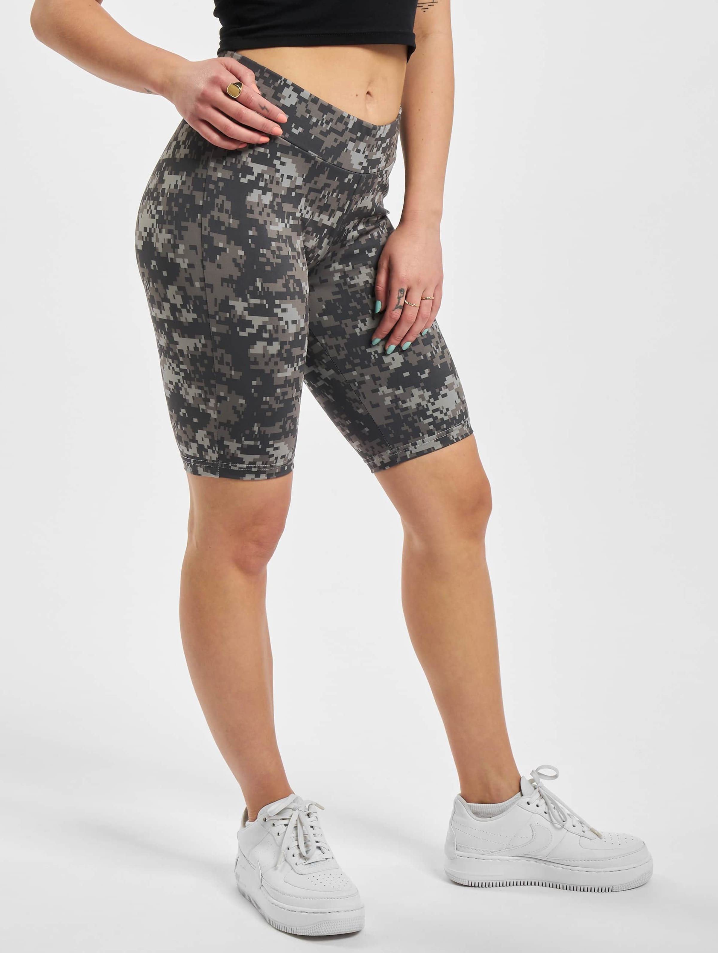 Urban Classics Ladies High Waist Camo Tech Cycle Short