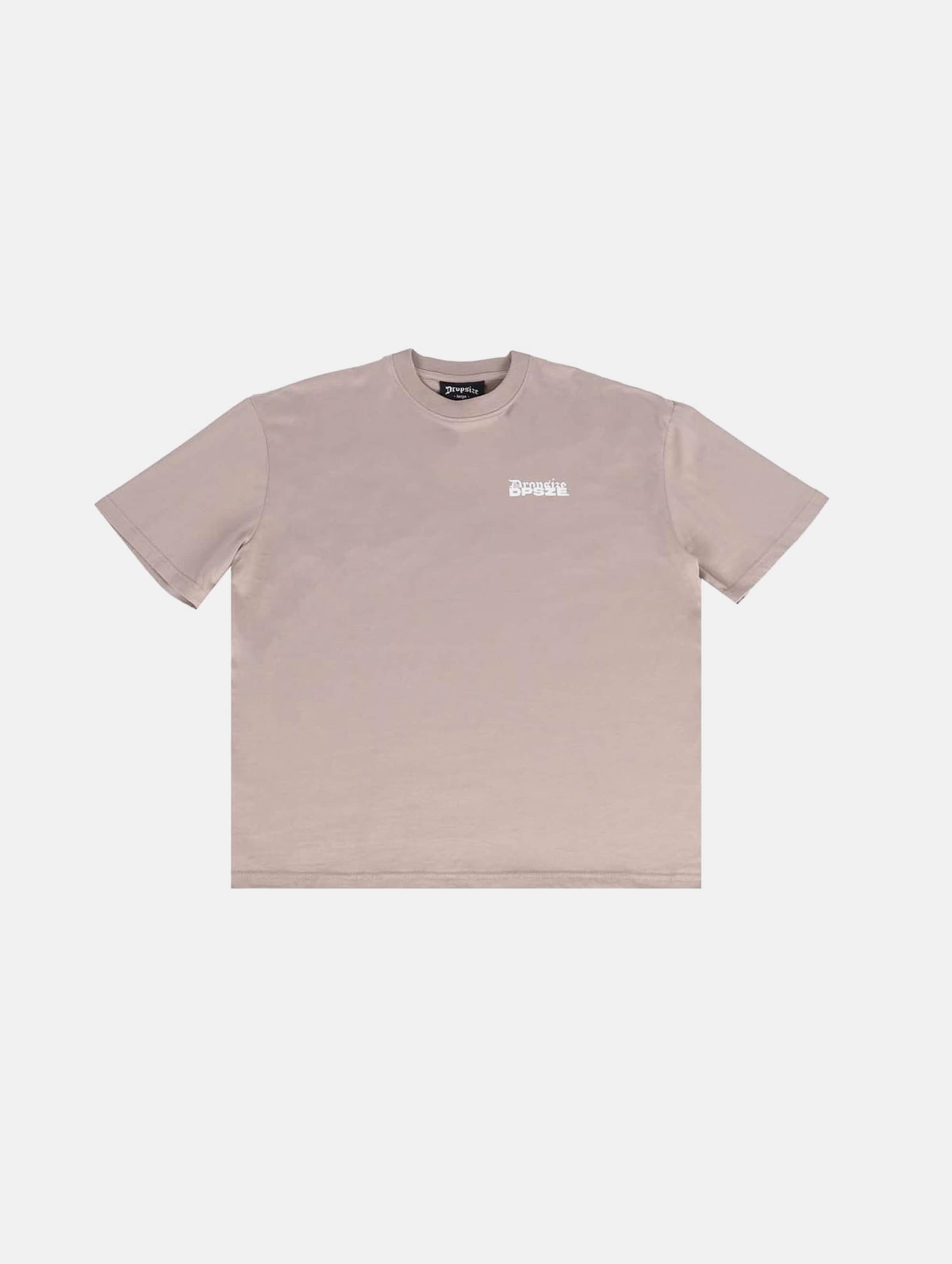 Dropsize HEAVY OVERSIZE DPSZE SPLIT FONT T-SHIRT