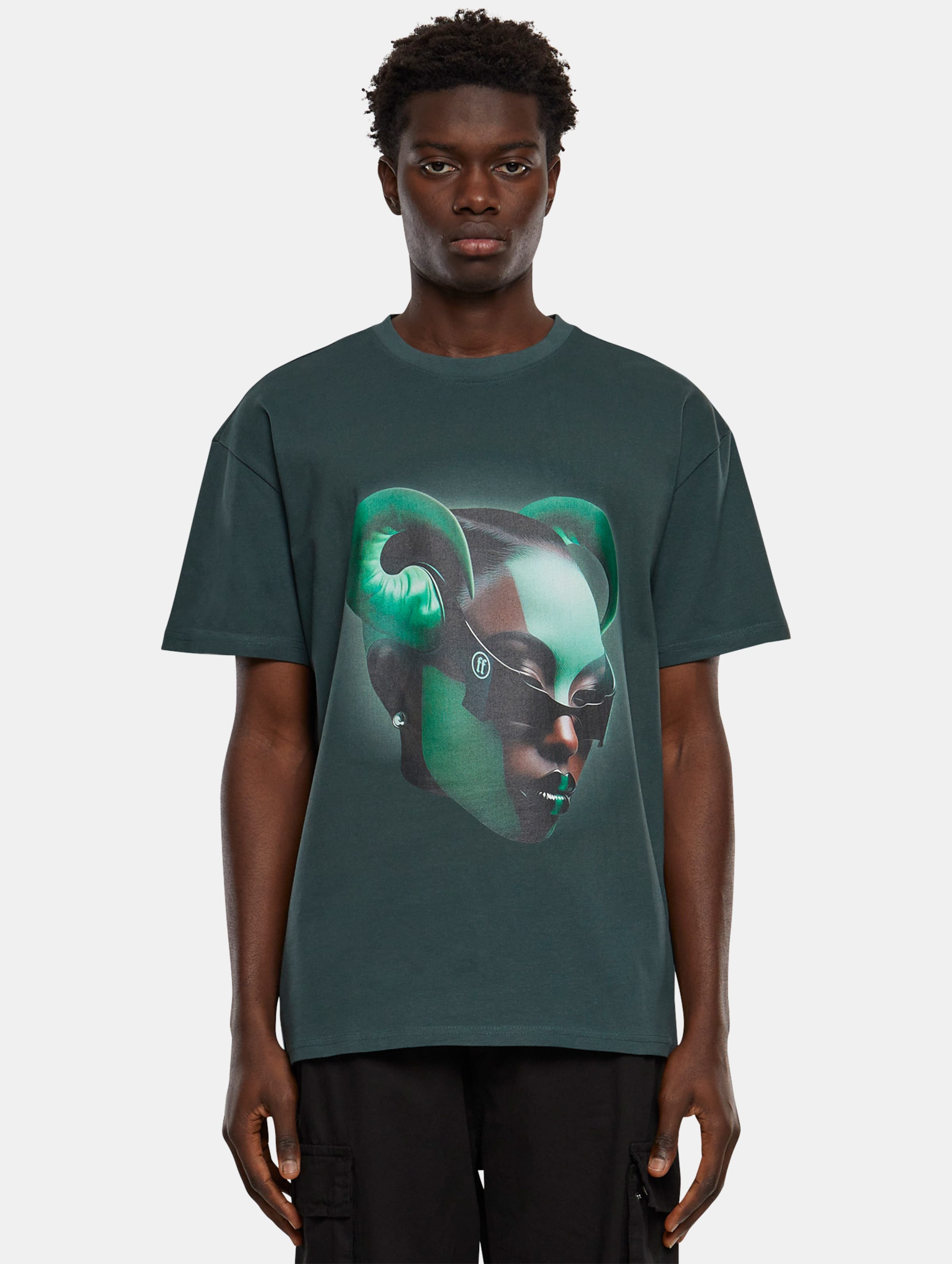 Forgotten Faces Green Empress Oversize Tee