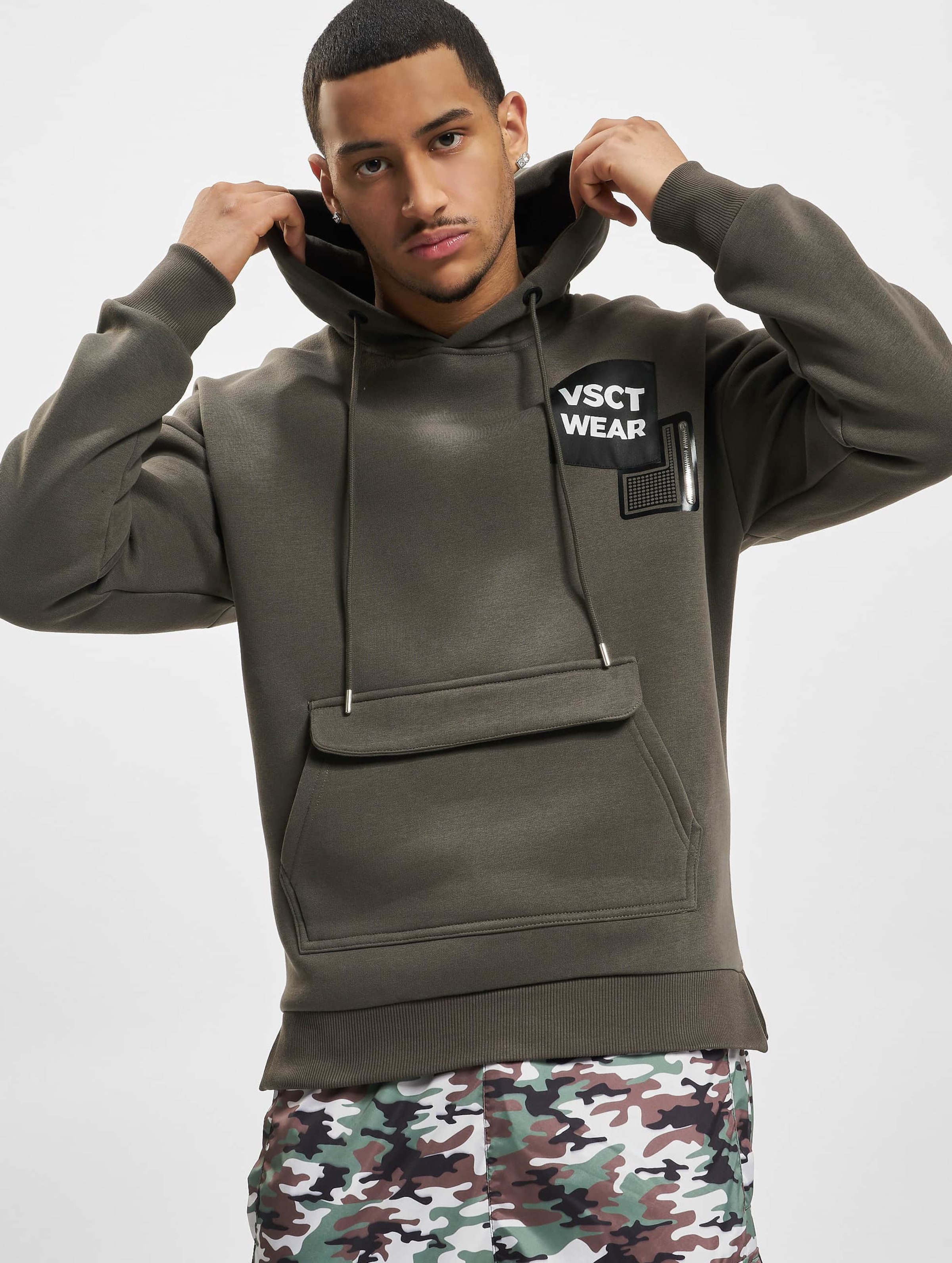 VSCT Clubwear Heavy Kangu Pkt Logo Hoodie