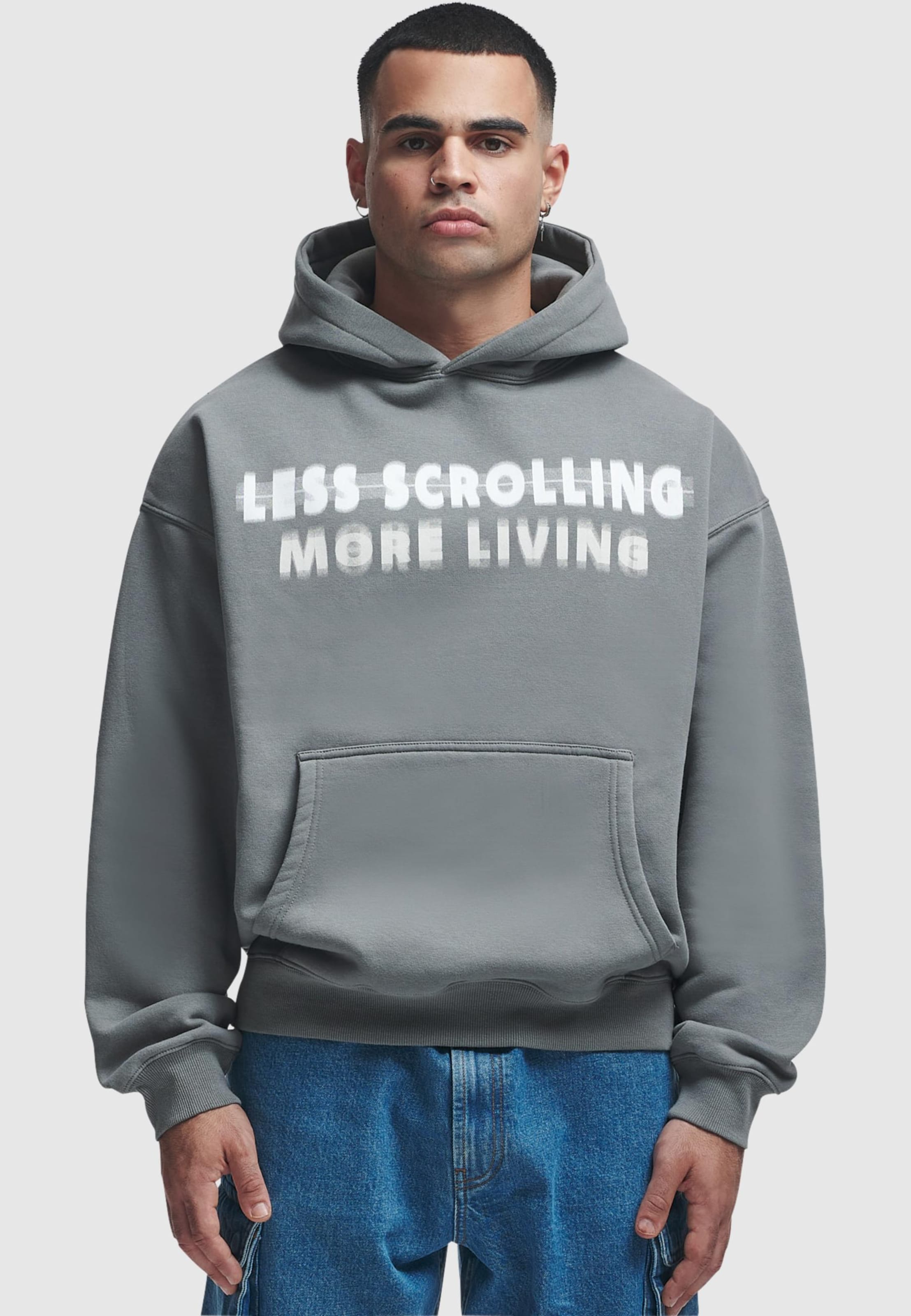 2Y Studios Less Scrolling Oversize Hoodie