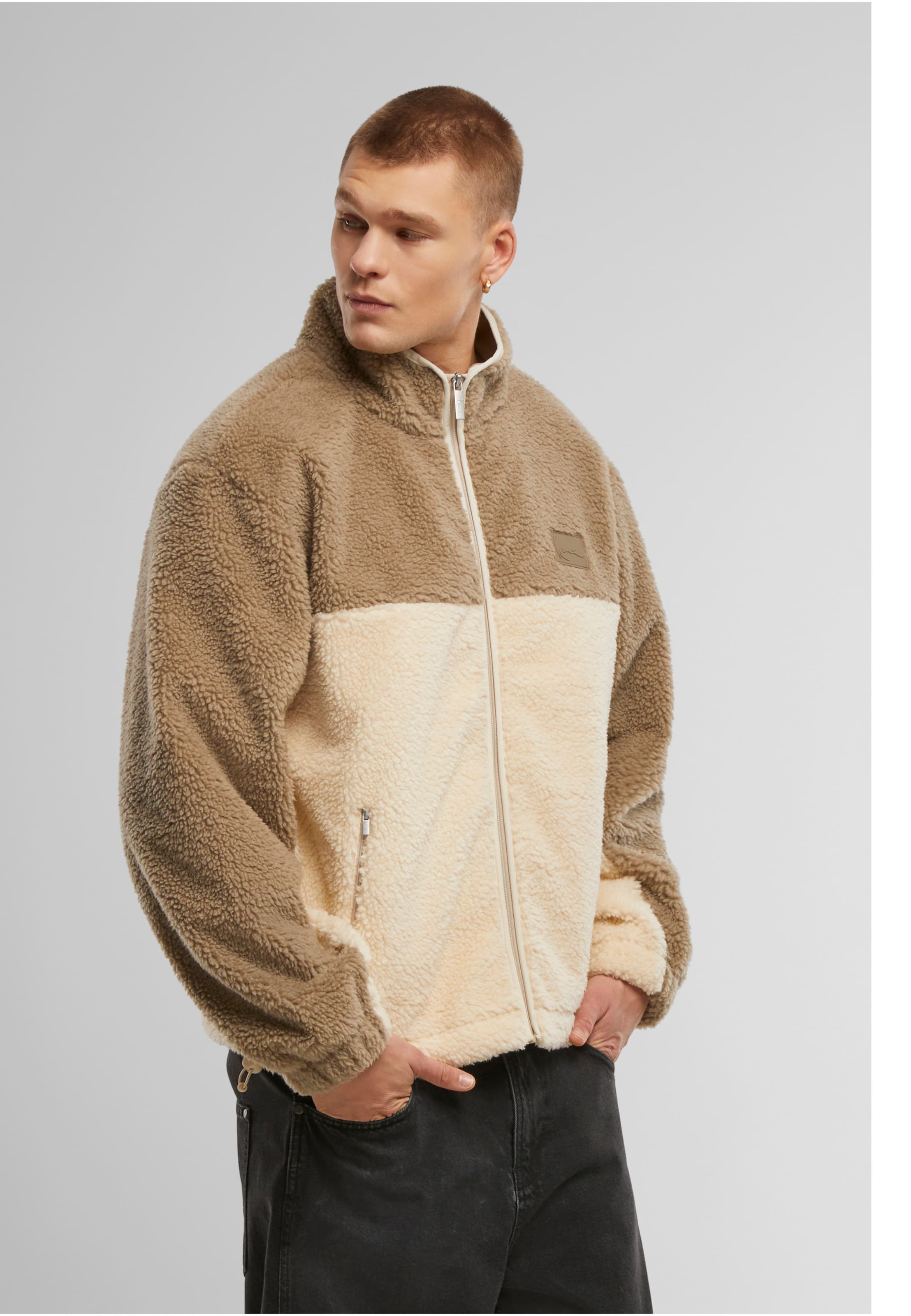 Karl Kani Signature Rubber Patch Teddy Zip Jacket
