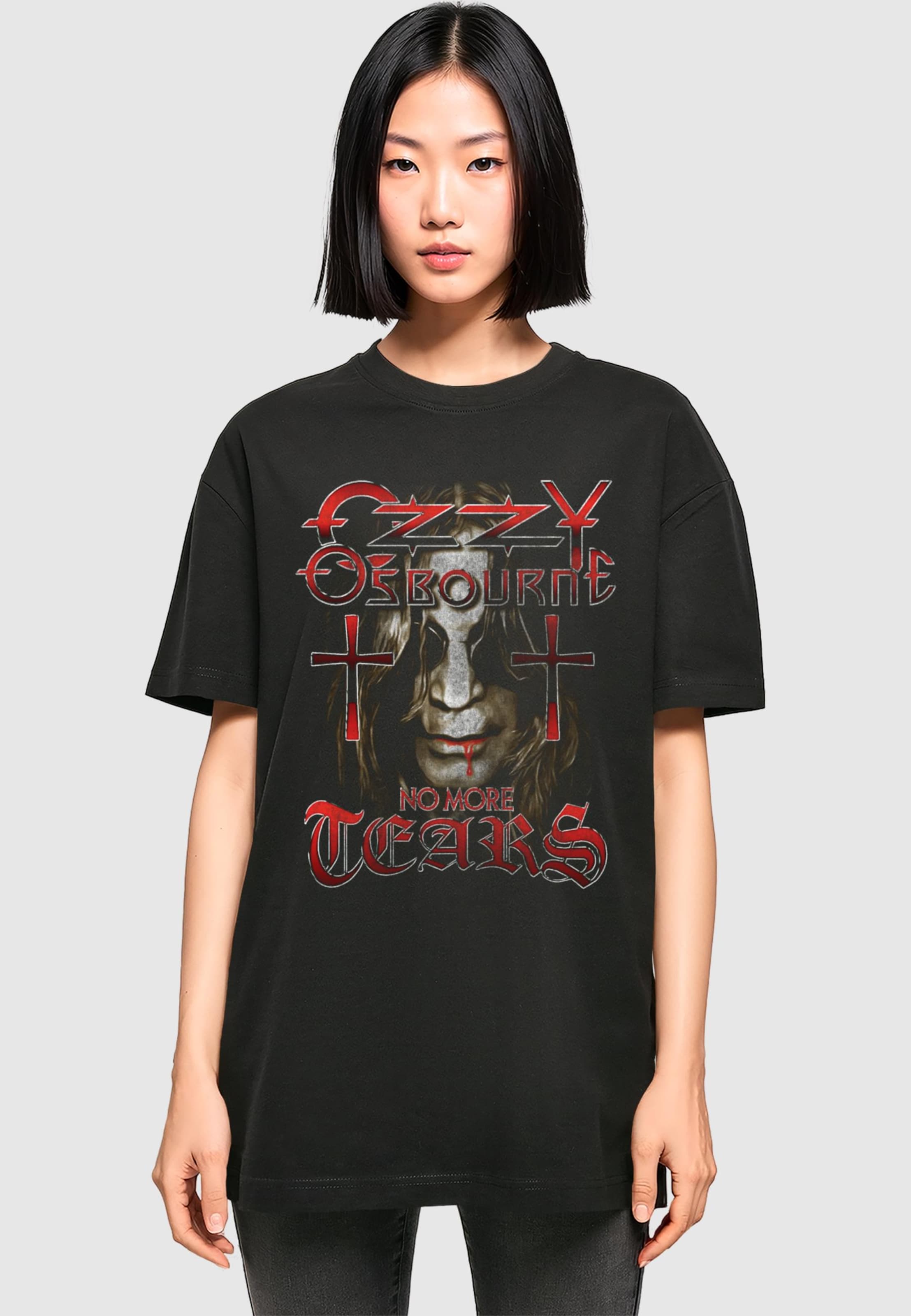 Merchcode Ladies Ozzy Osbourne - No More Tears Oversized Boyfriend Tee