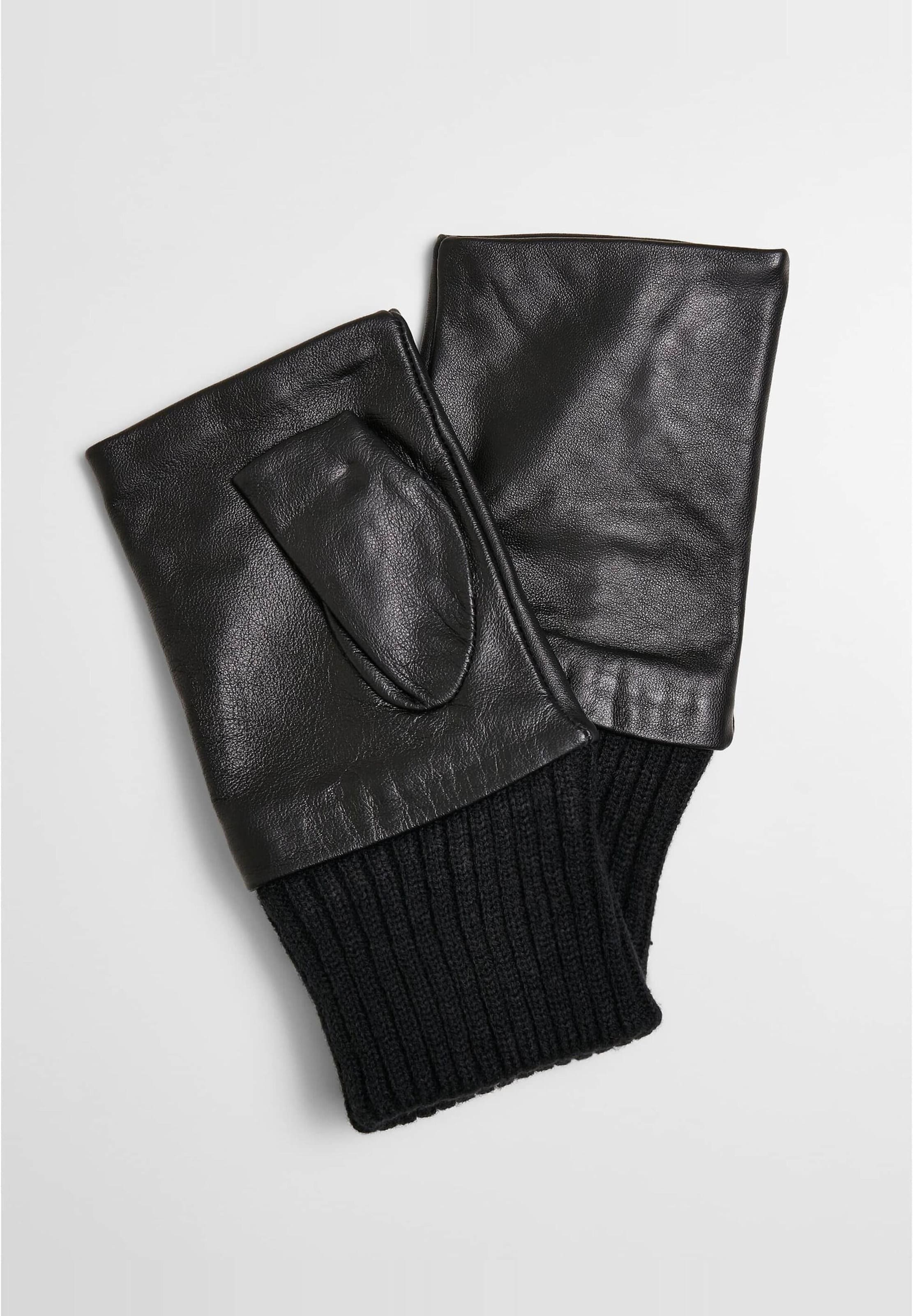 Urban Classics Half Finger Synthetic Leather Gloves