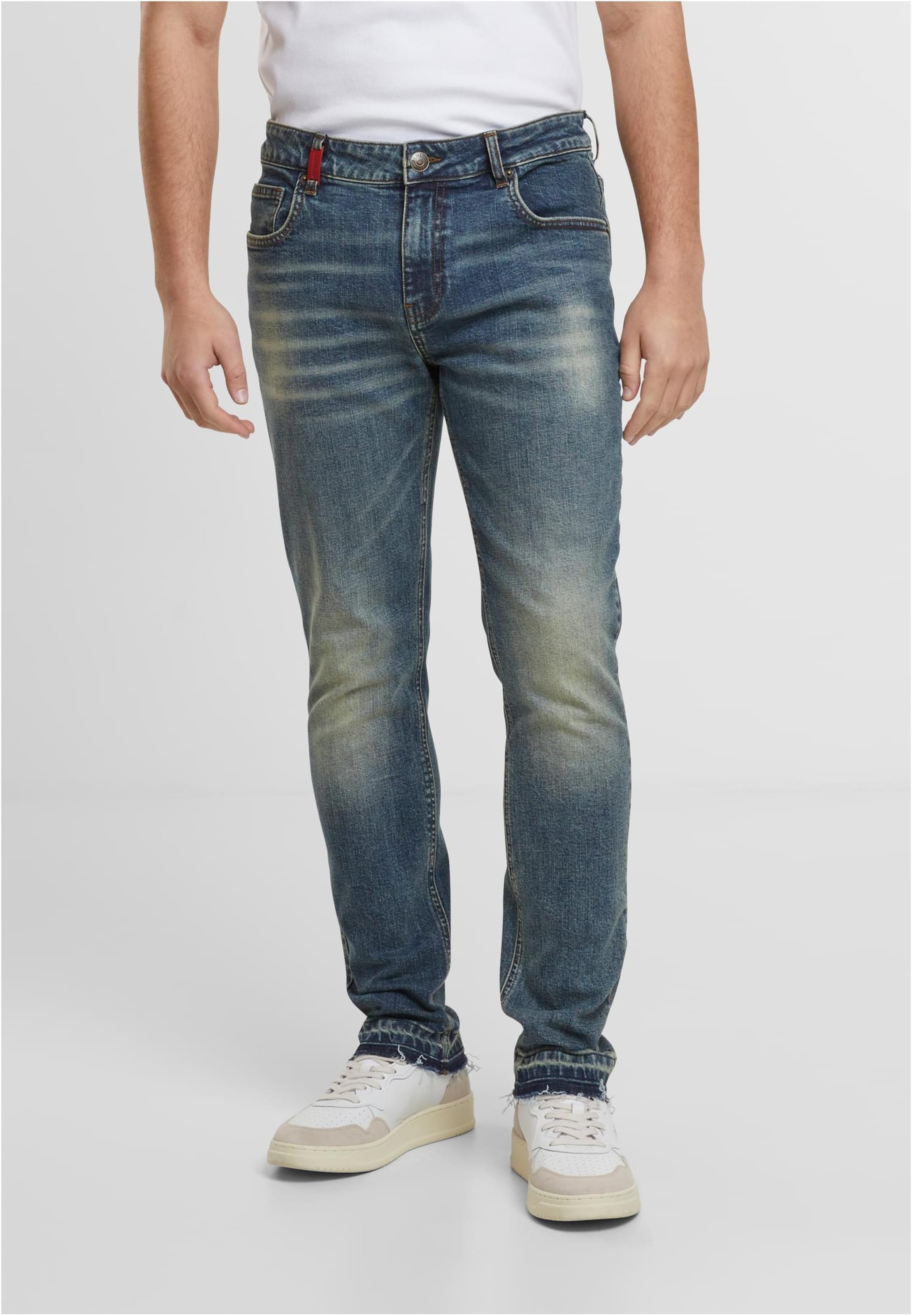 2Y Premium Eladio Open Hem Slim Fit Jeans
