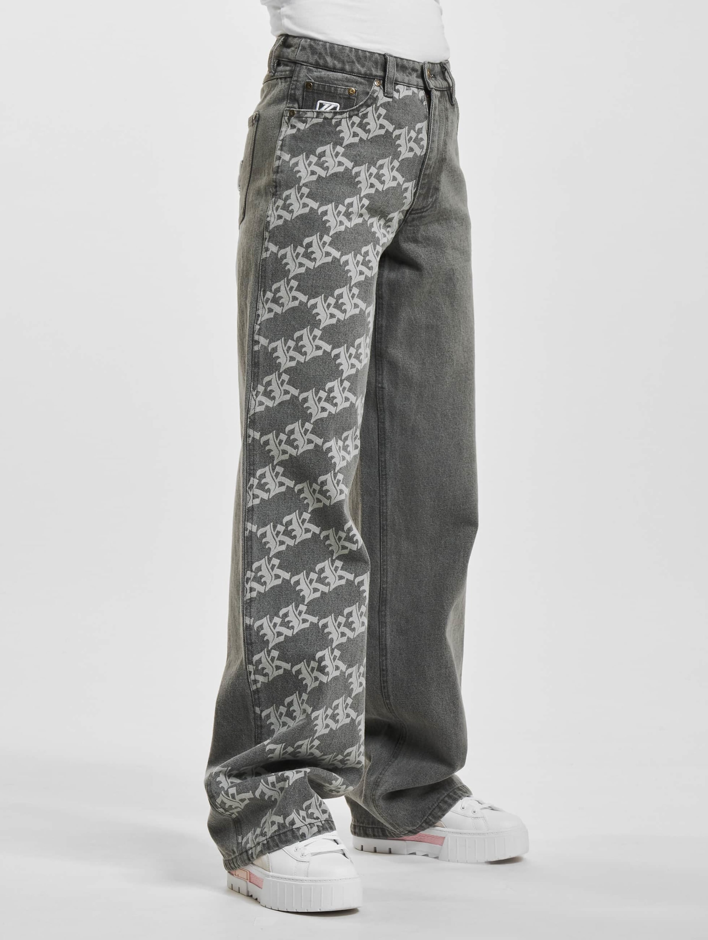 Karl Kani KW232-006-1 KK OG Old English Extra Wide Denim Pants