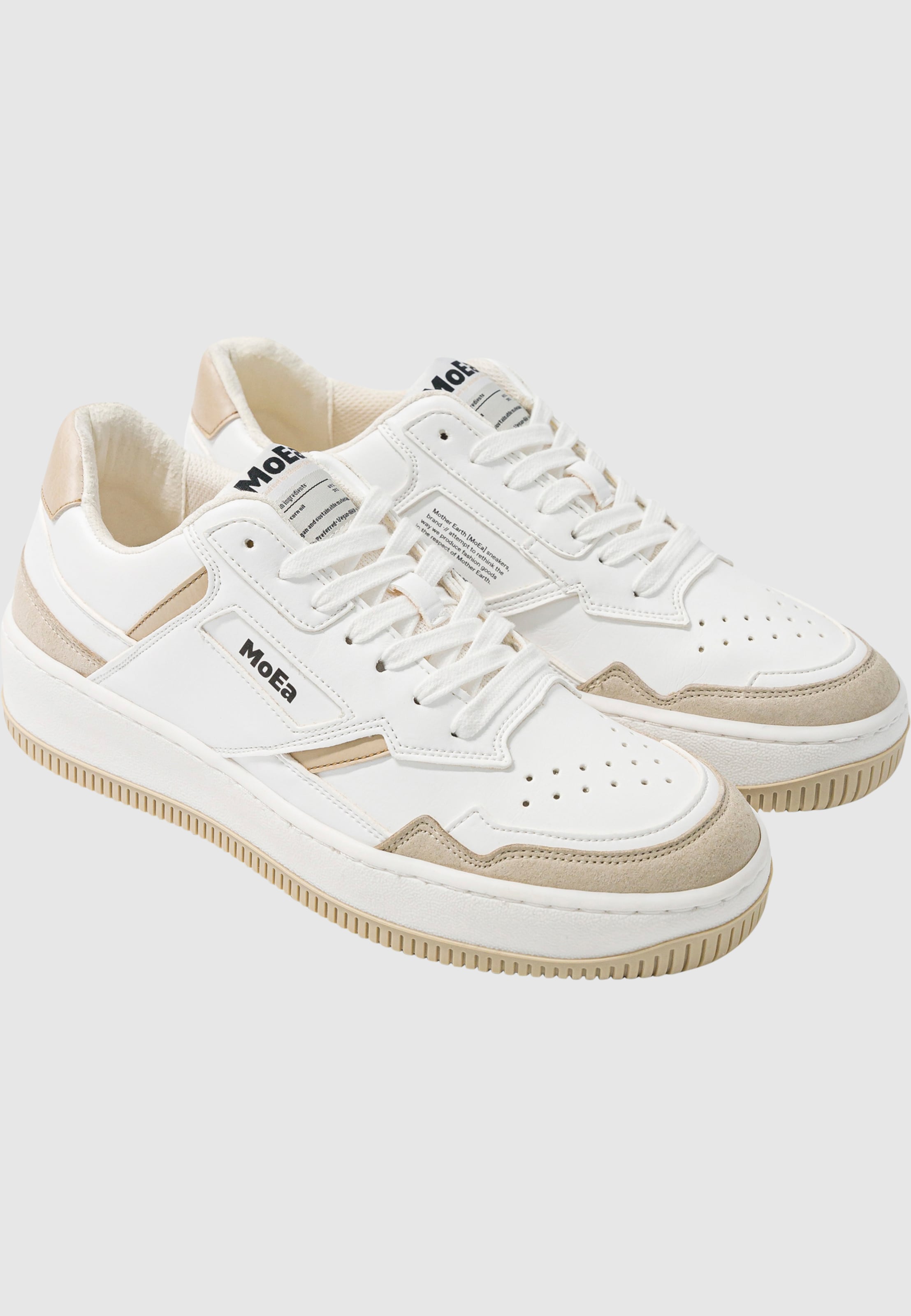 MoEa GEN1 - CORN WHITE & BEIGE SUEDE