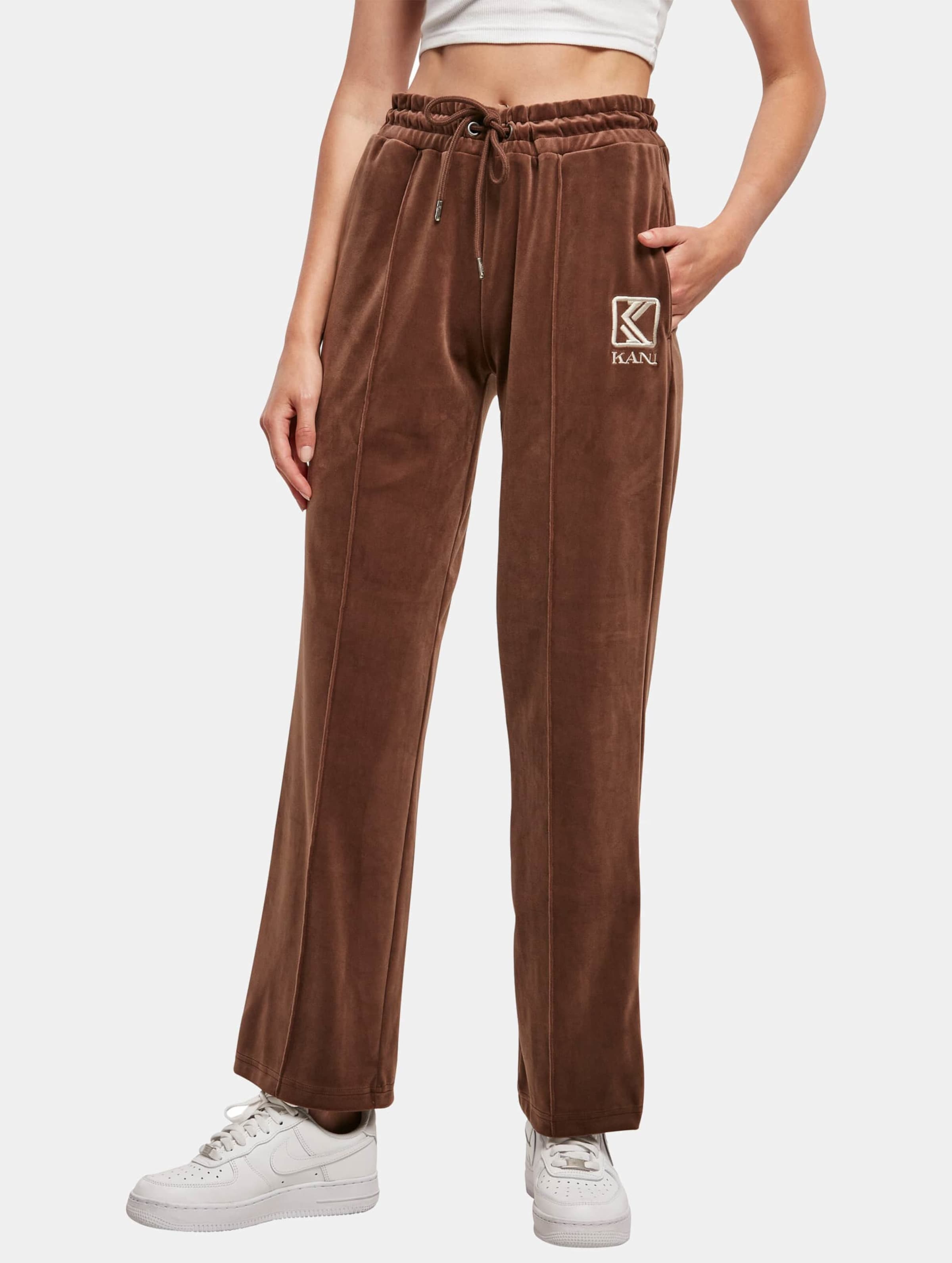 Karl Kani KW224-047-1KK OG Velvet Straight Leg Pant